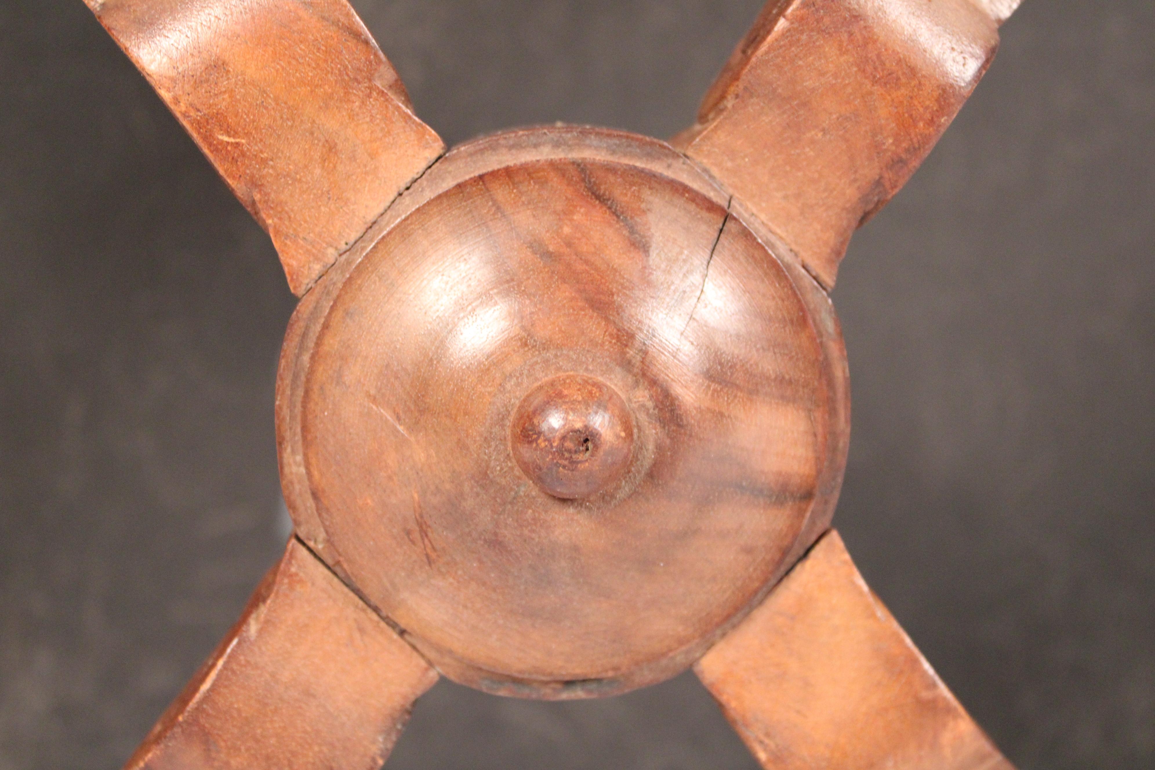 Louis XV Style Provincial Walnut Bench For Sale 6