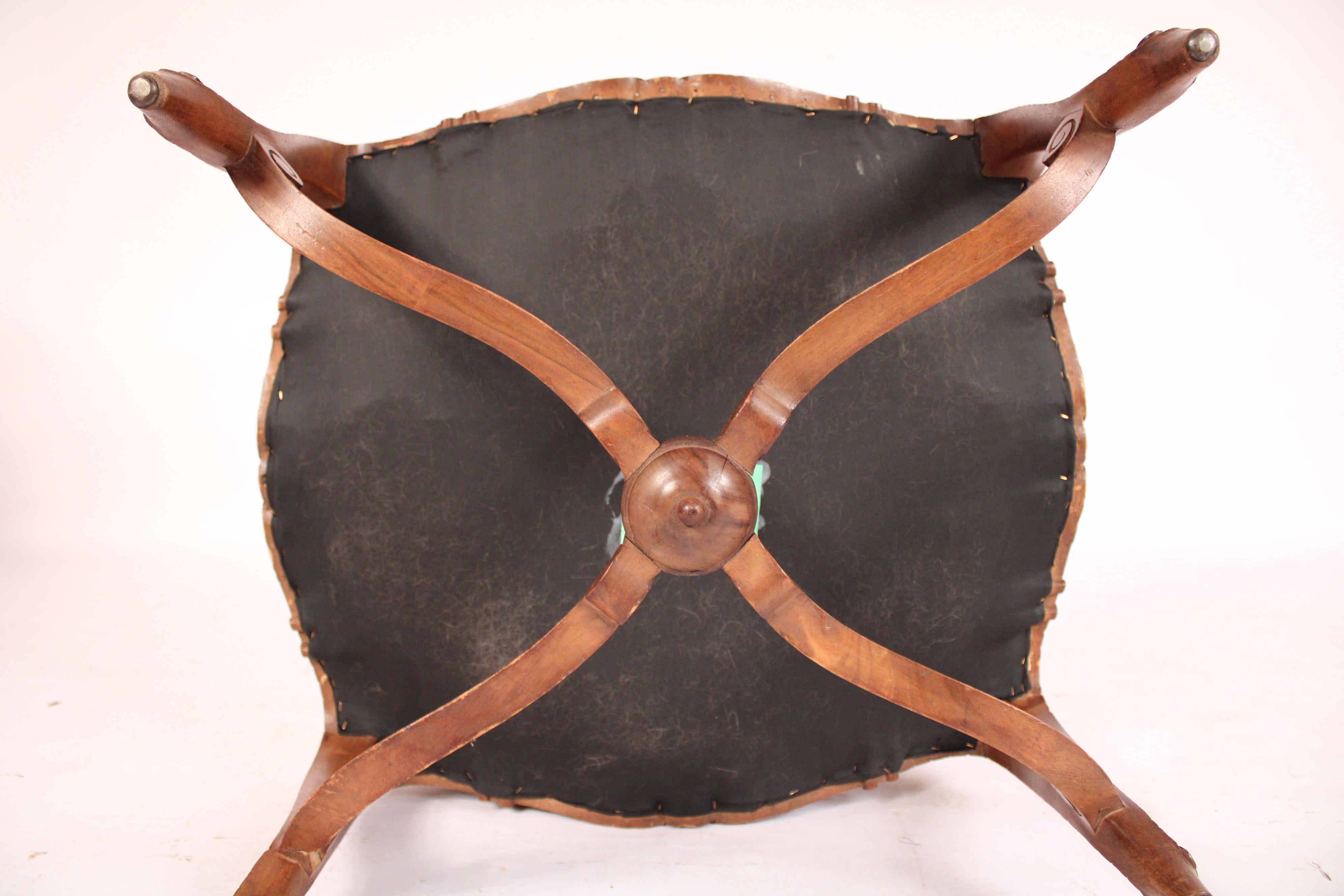 Louis XV Style Provincial Walnut Bench For Sale 7