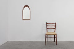 Louis XV style scalloped root veneer mirror, France late 19th century