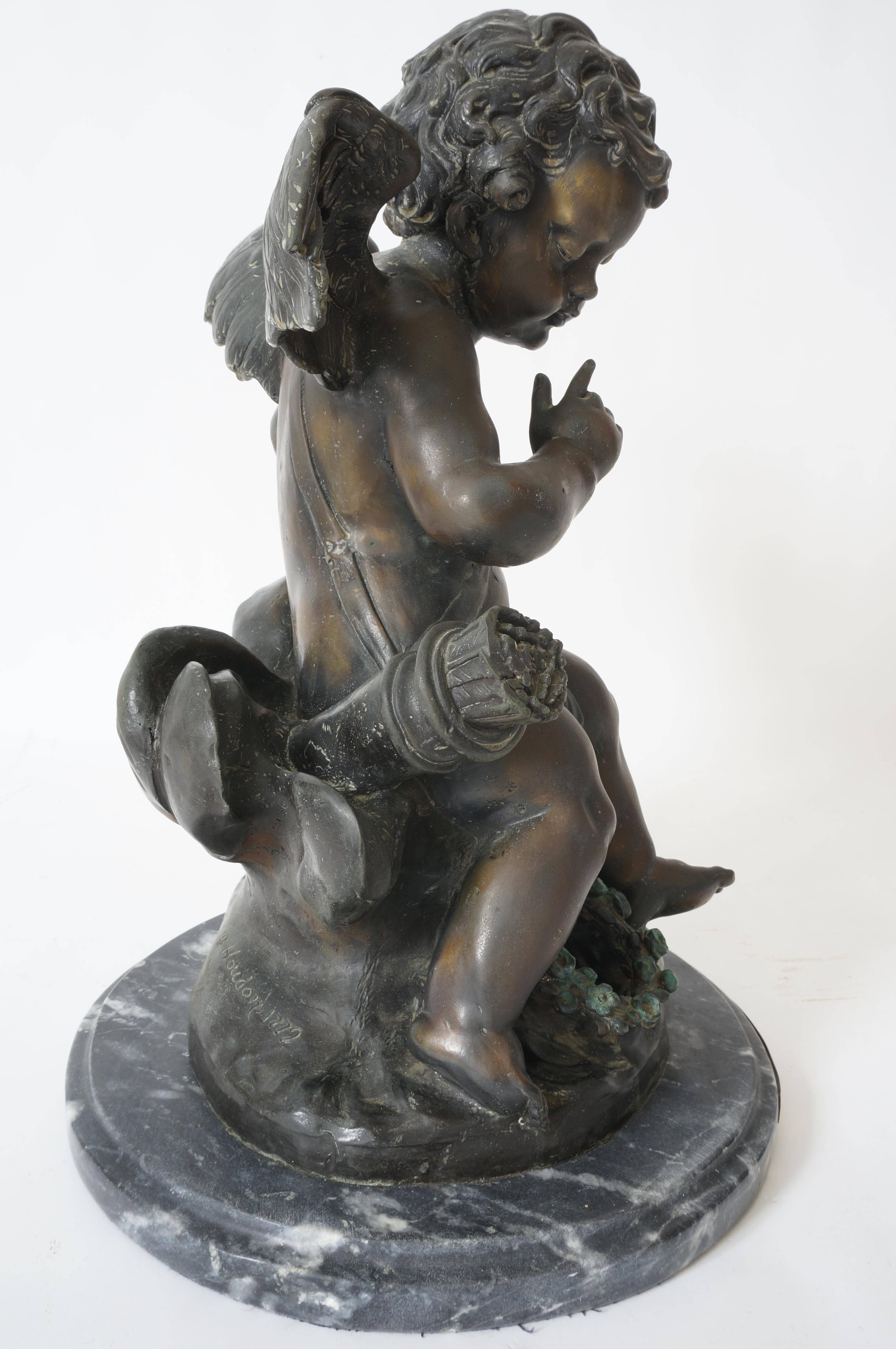 Louis XV Style Sculpture of Cupid After Houdon 5