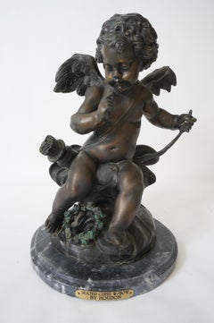 Louis XV Style Sculpture of Cupid After Houdon