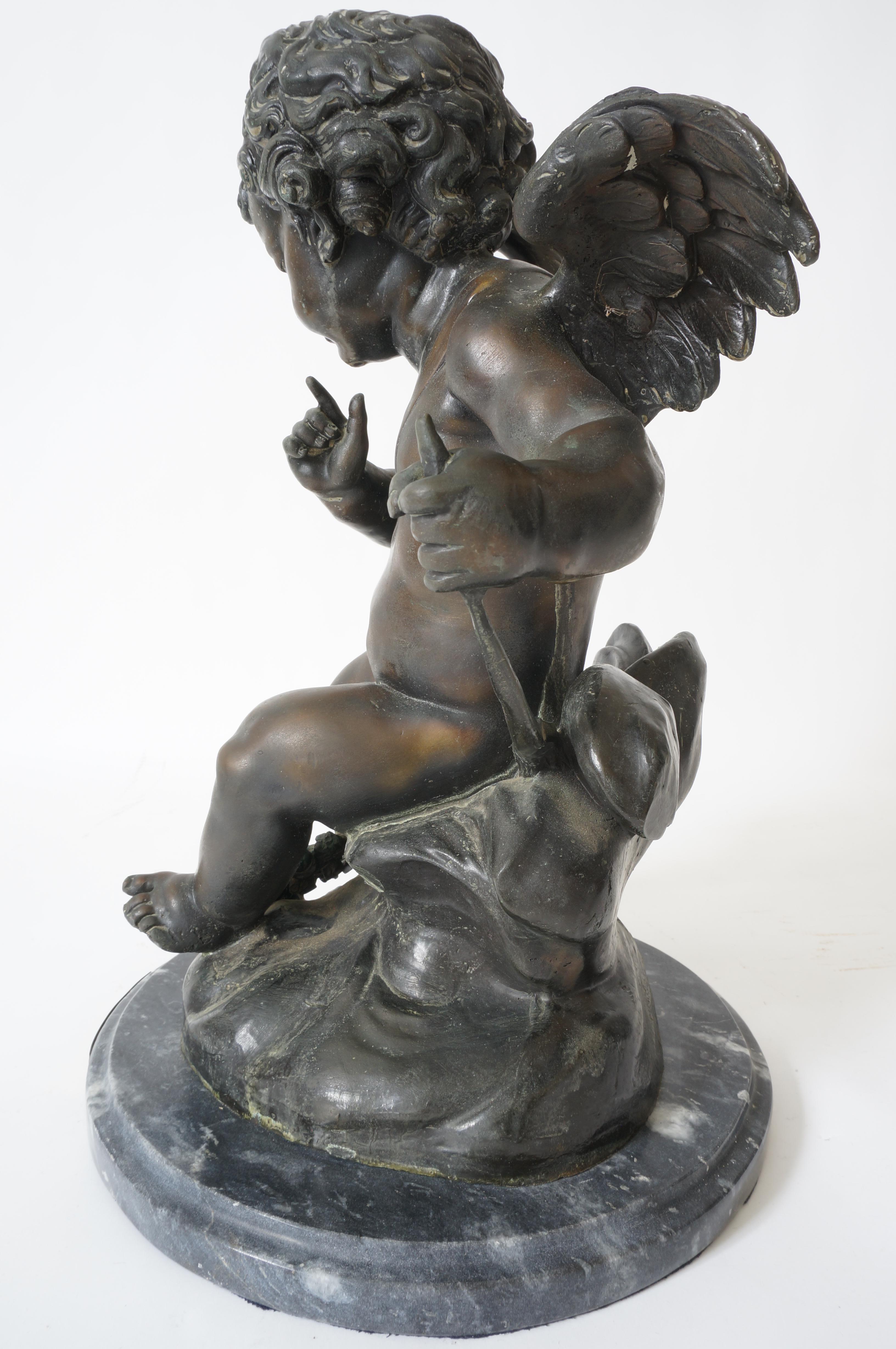 Louis XV Style Sculpture of Cupid After Houdon 2