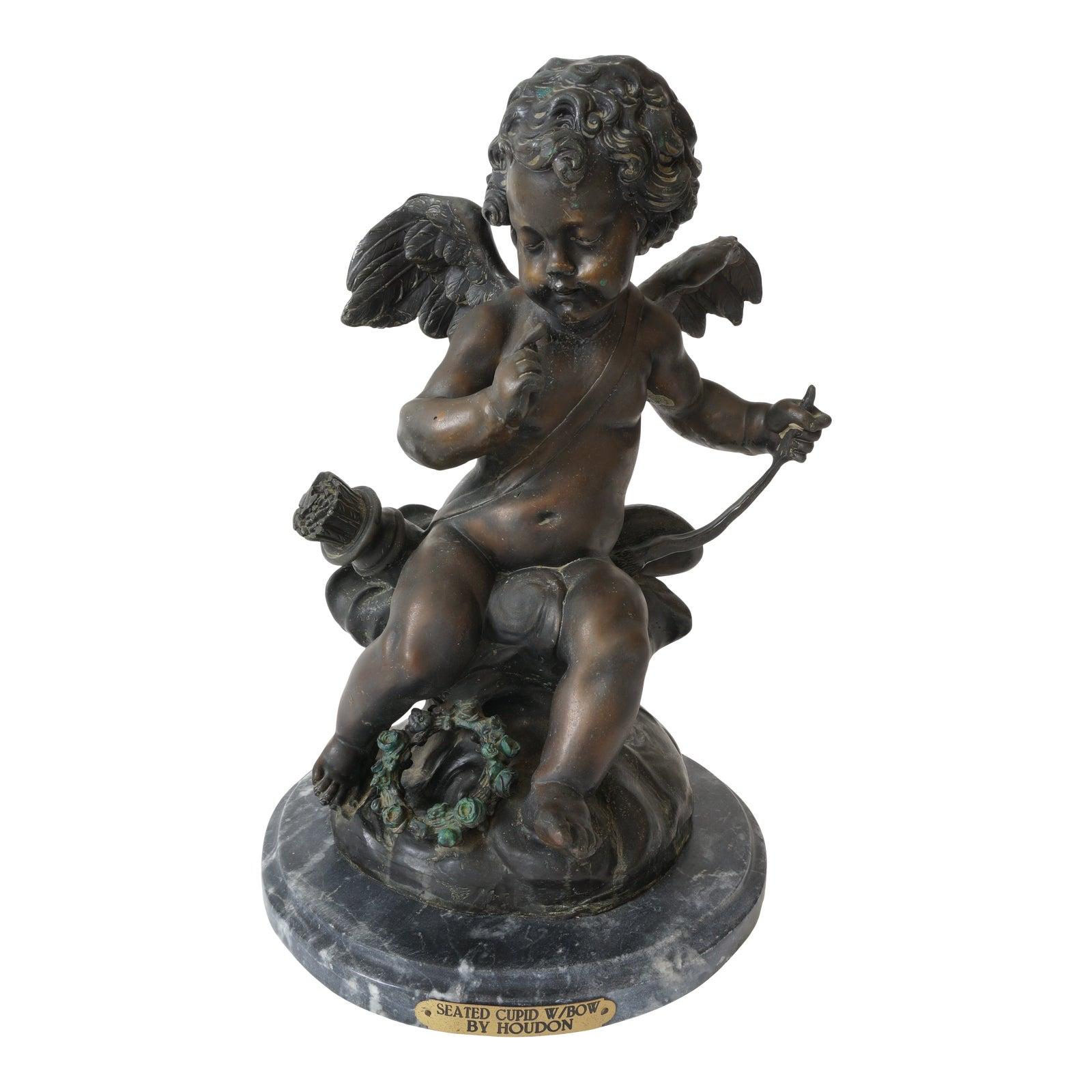 Louis XV Style Sculpture of Cupid After Houdon