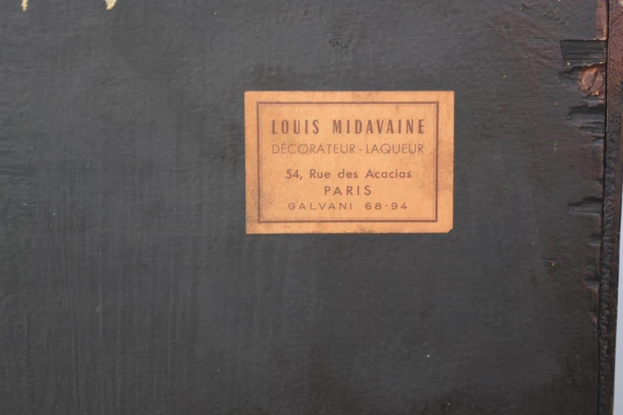 Secrétaire de style Louis XV laqué et estampillé par Louis Midavaine 8
