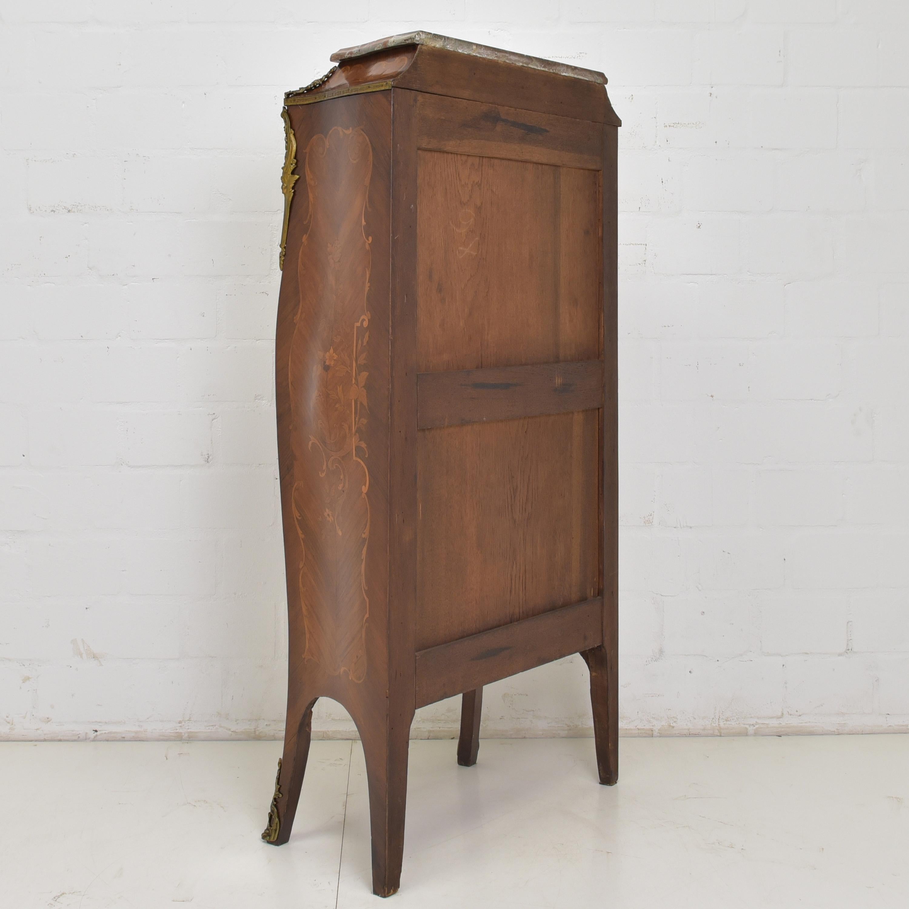 Louis XV Style Secretary Marquetry in Satinwood, circa 1900 For Sale 7