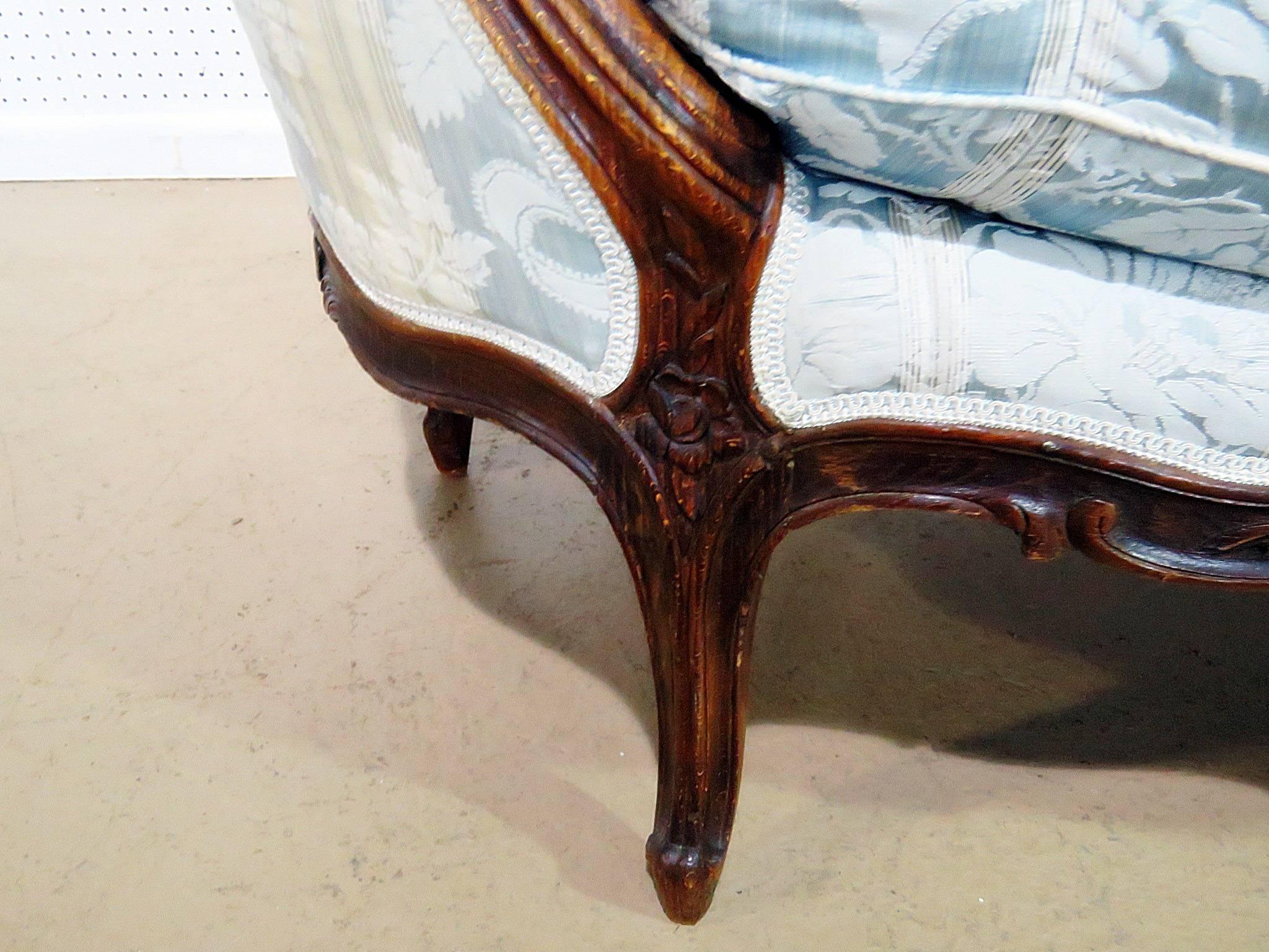Carved Louis XV Style Settee