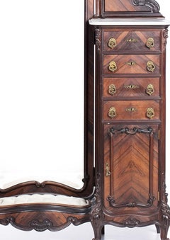 Louis XV style shirt in Noble Wood - 19th century