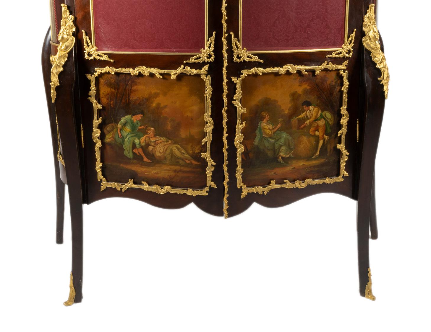 Louis XV Style Showcase 19th Century For Sale 2