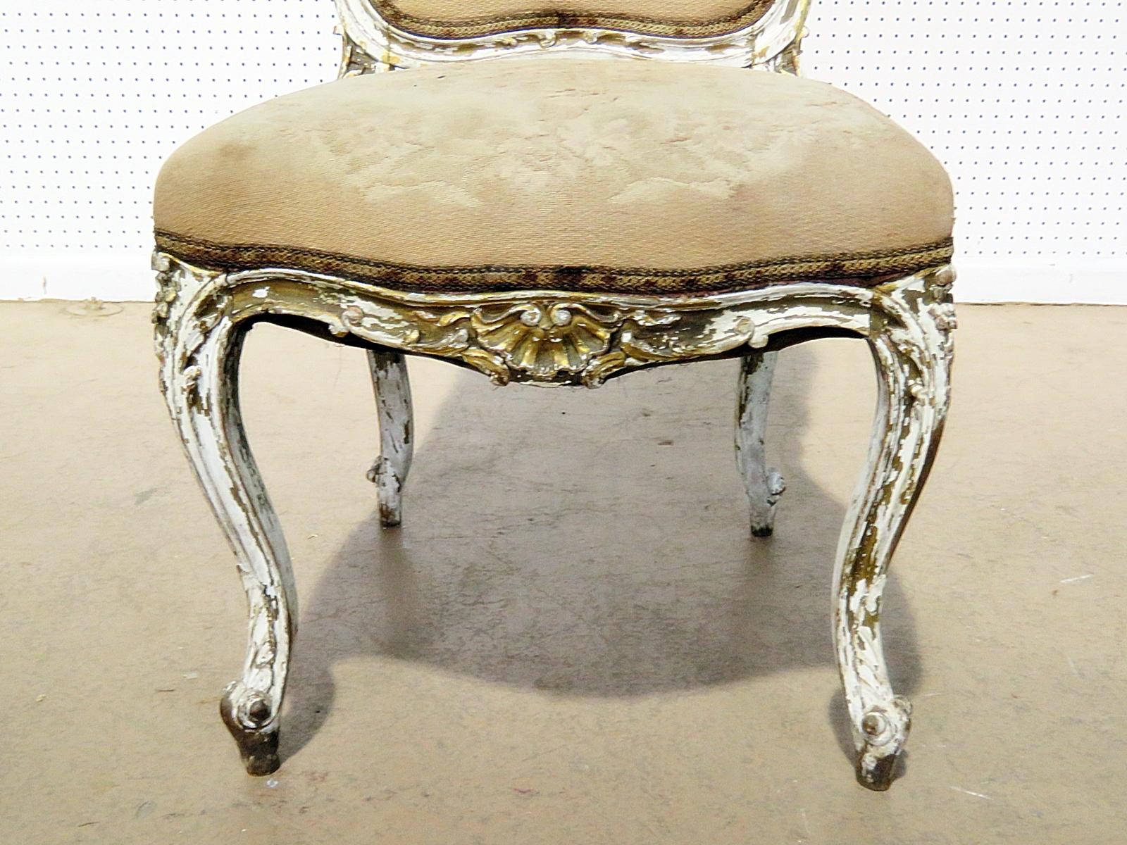 20th Century Louis XV Style Side Chair For Sale