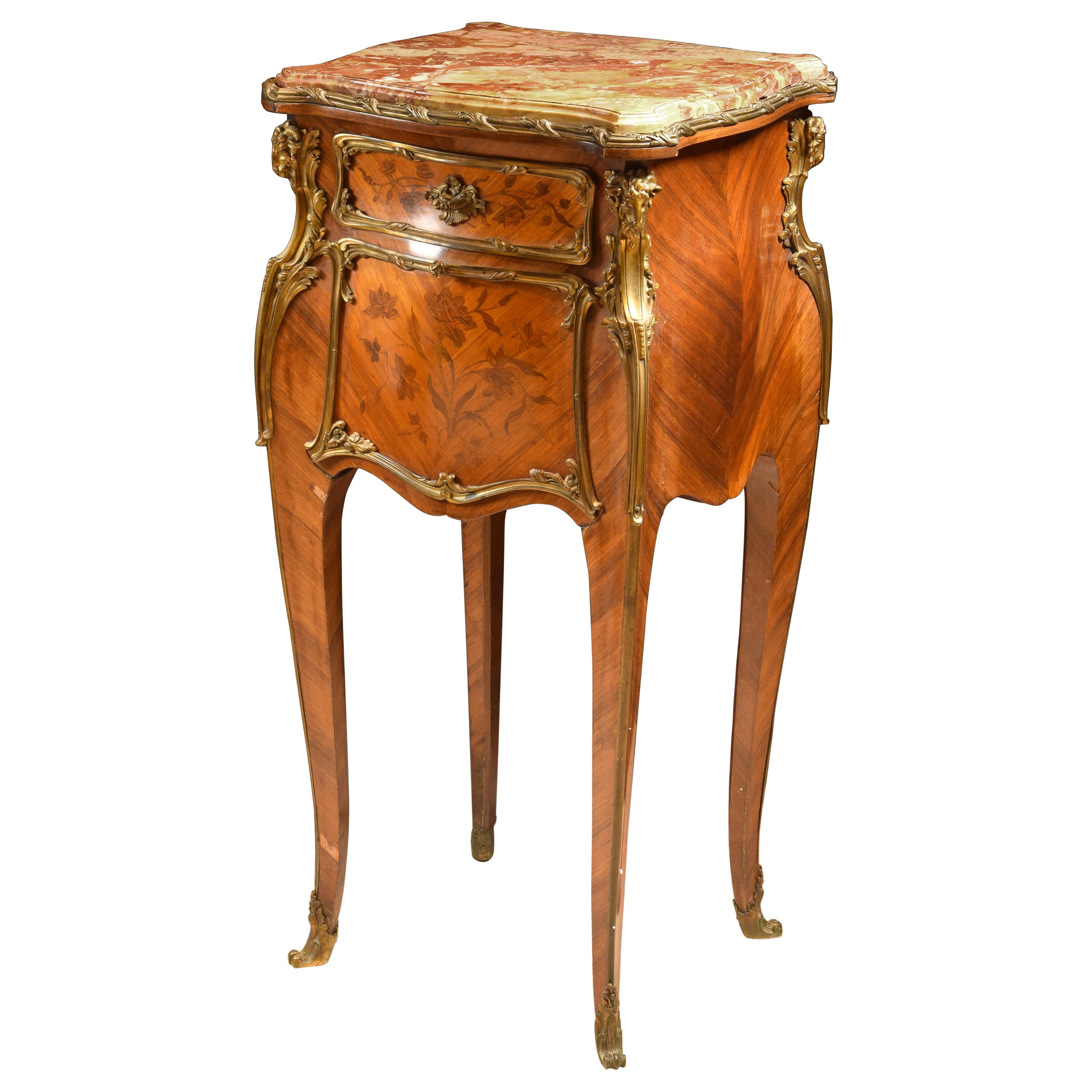 Louis XV Style Side Table, Attibuted to Joseph-Emmanuel Zwiener, France