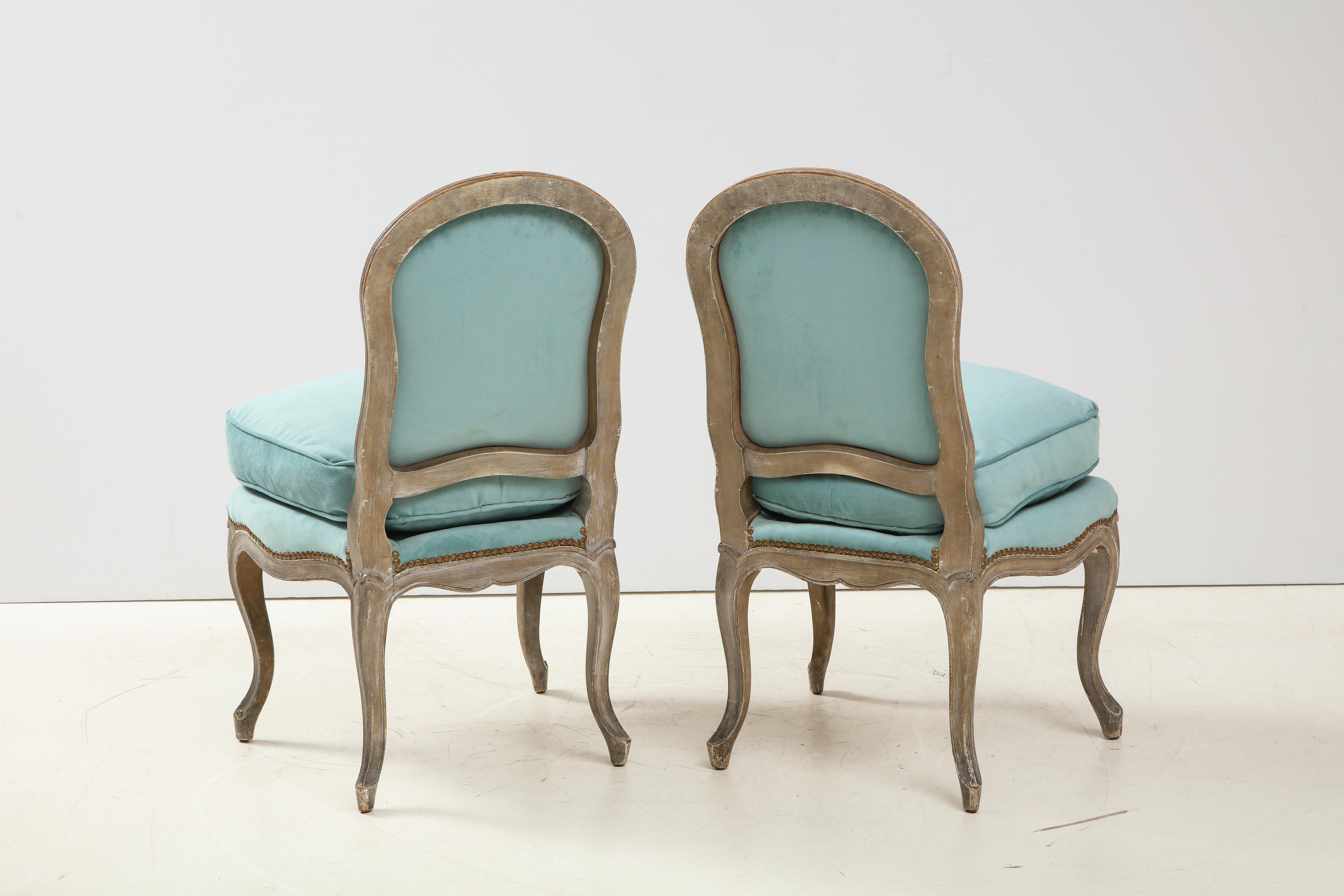 Louis XV Style Slipper Chairs 4