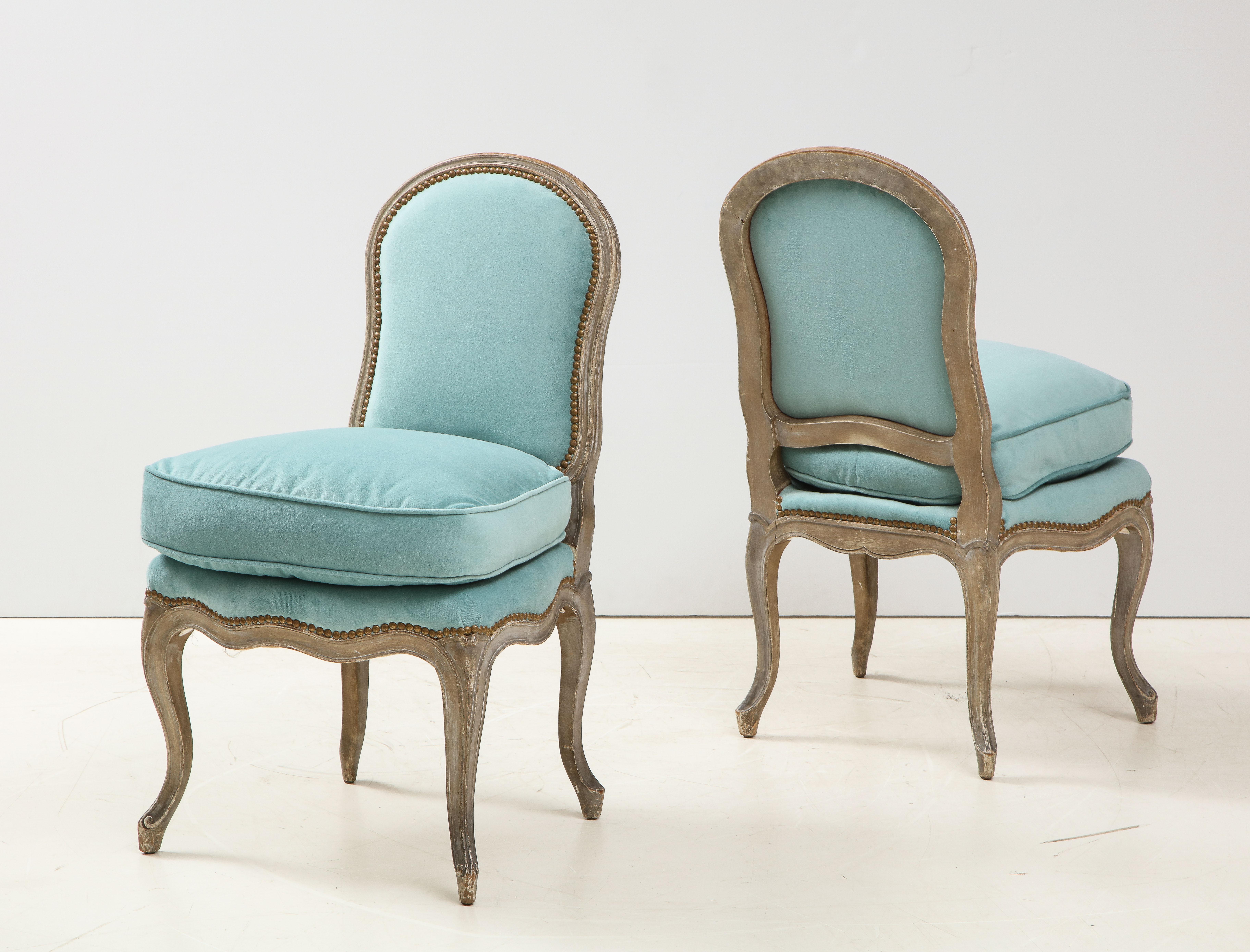 Louis XV Style Slipper Chairs 1