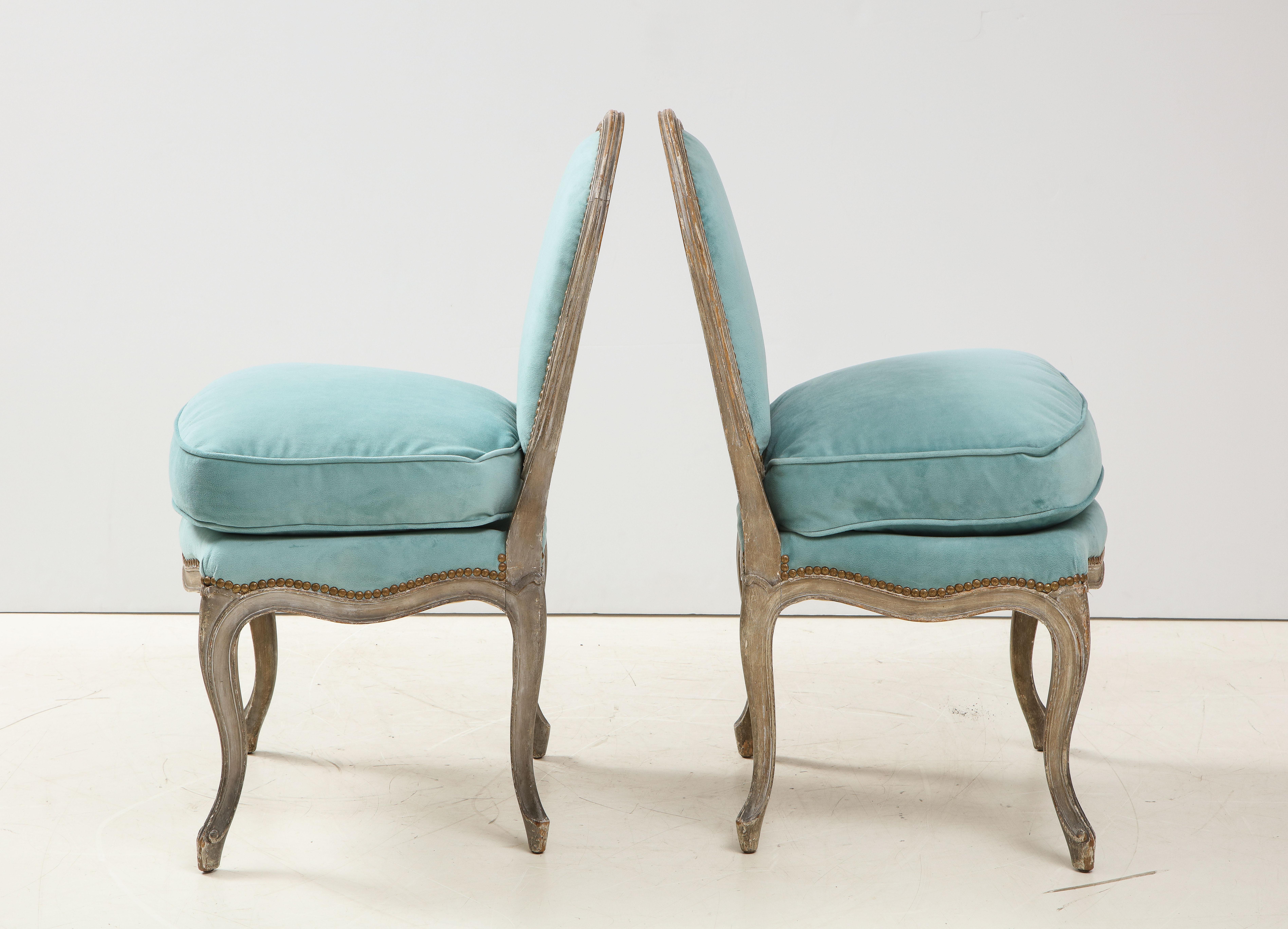 Louis XV Style Slipper Chairs 3