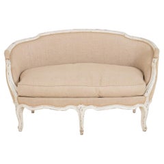 Louis XV Style Small Sofa "en Cabriolet"