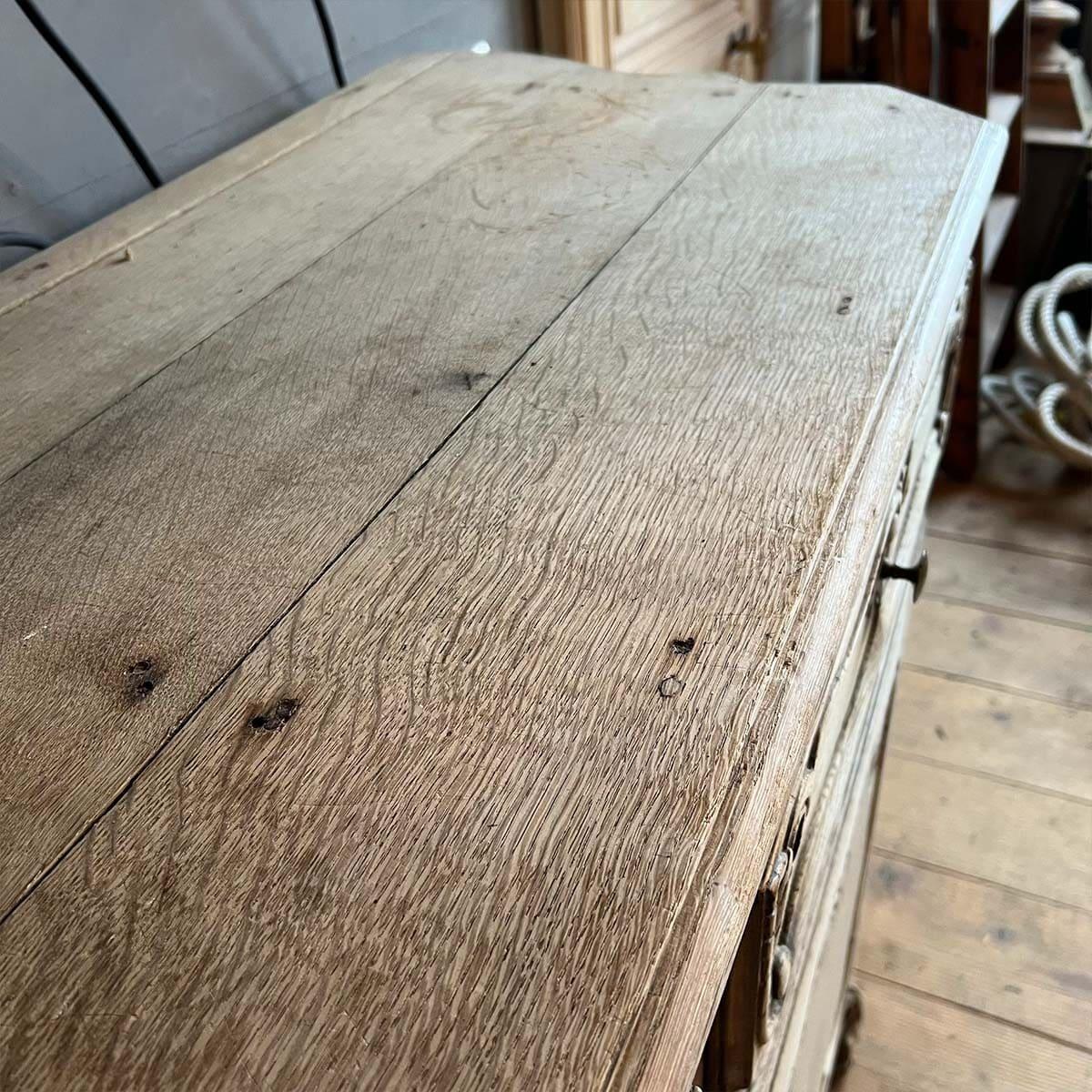 Louis XV style stripped oak Liège sideboard For Sale 2