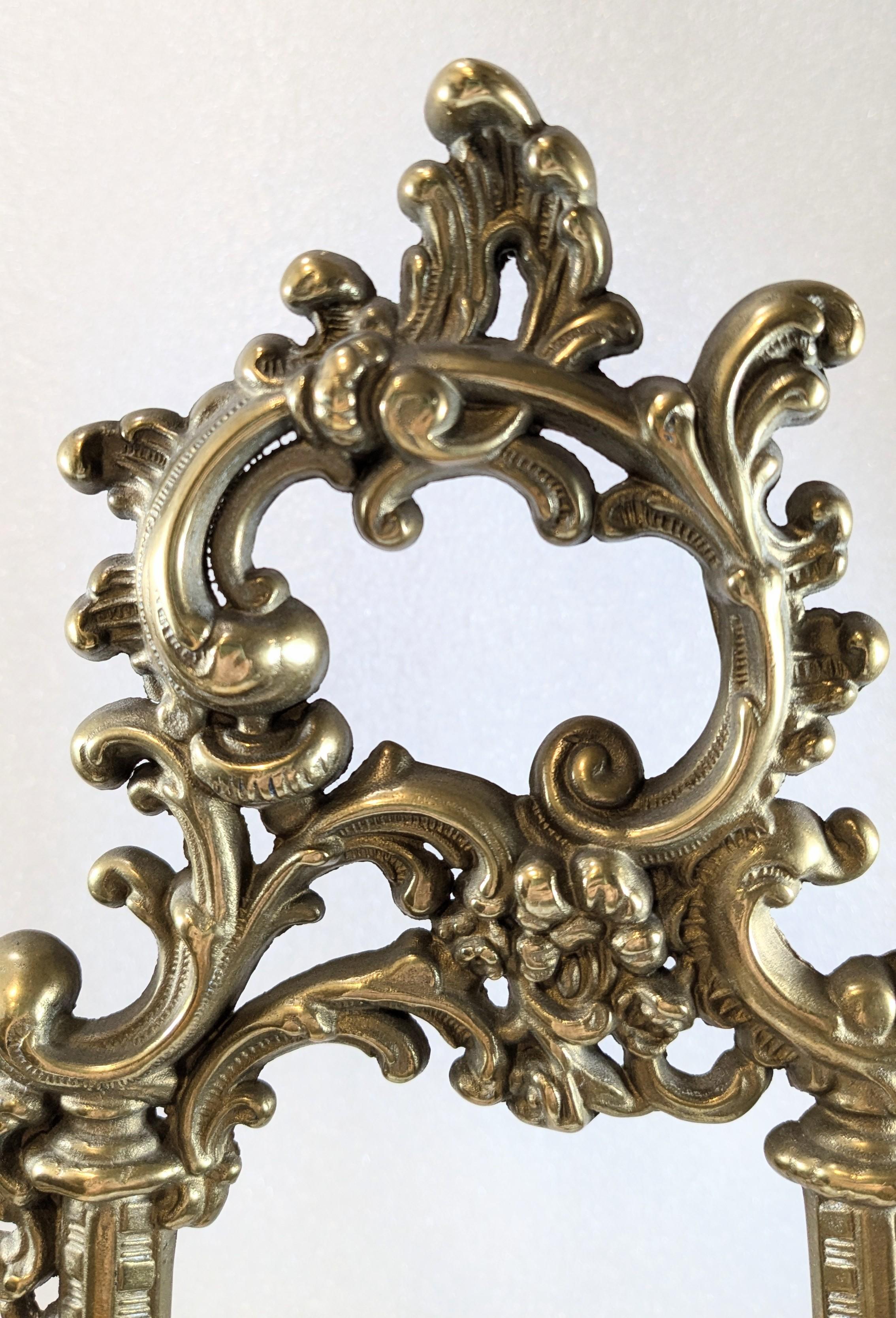 French Louis XV Style Table Easel made of Embossed Bronze. For Sale