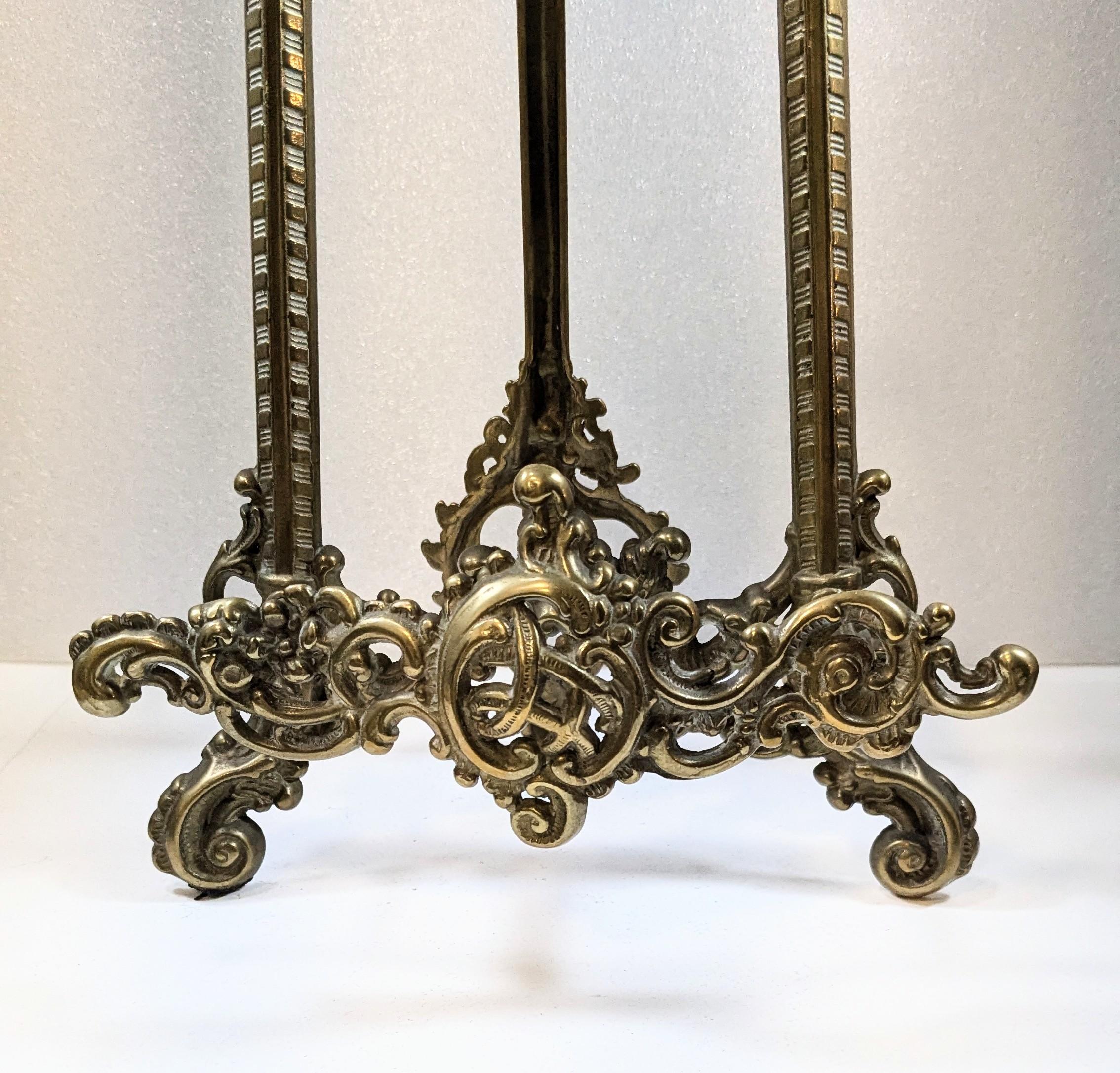 Other Louis XV Style Table Easel made of Embossed Bronze. For Sale