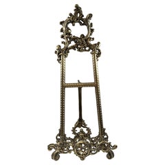 Antique Louis XV Style Table Easel made of Embossed Bronze.