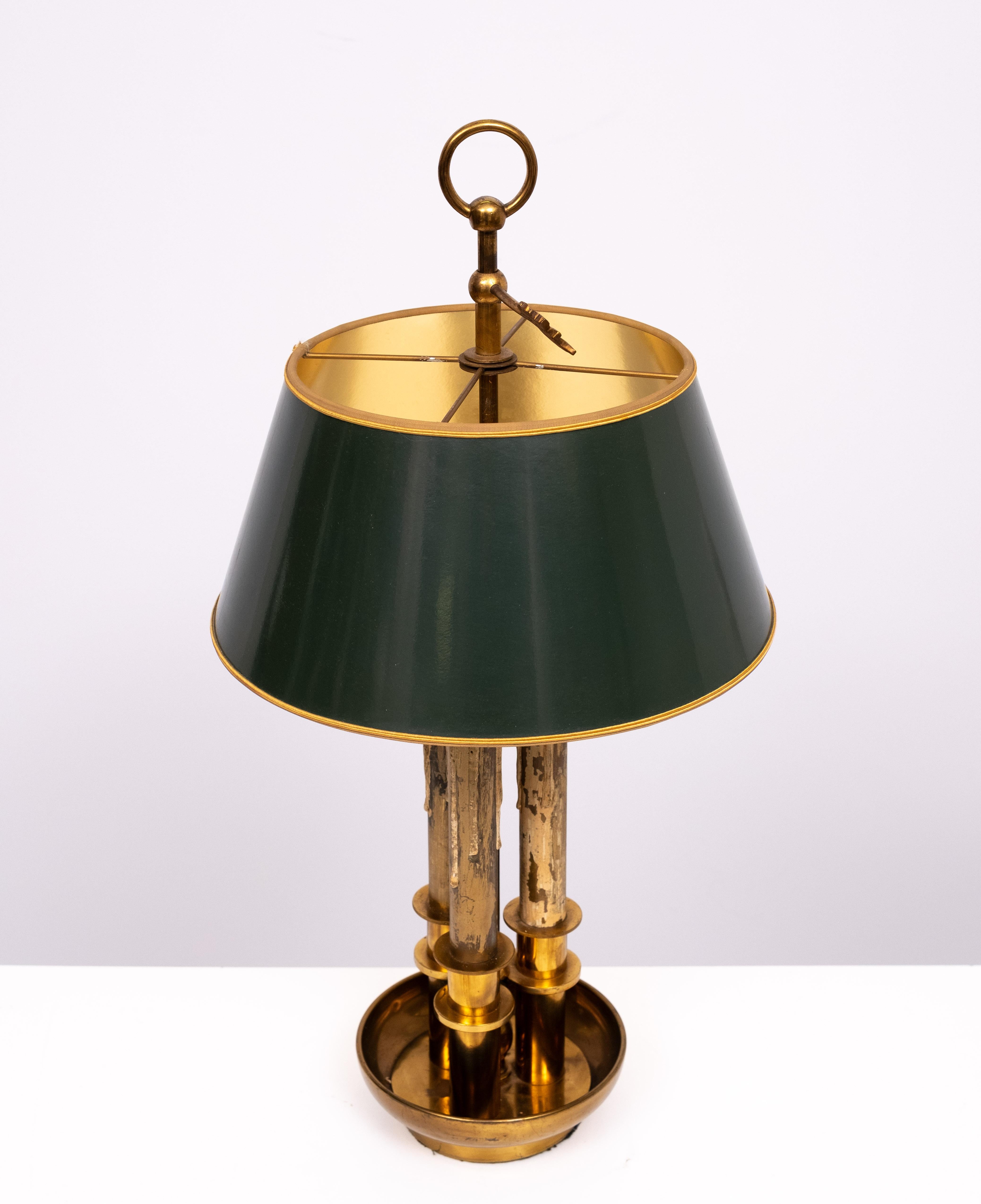 Lámpara Bouillotte de Tres Luces Estilo Luis XV  Francia Francés en venta