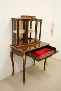 Louis XV Style Tulipwood, Kingwood and Marquetry Bonheur de Jour