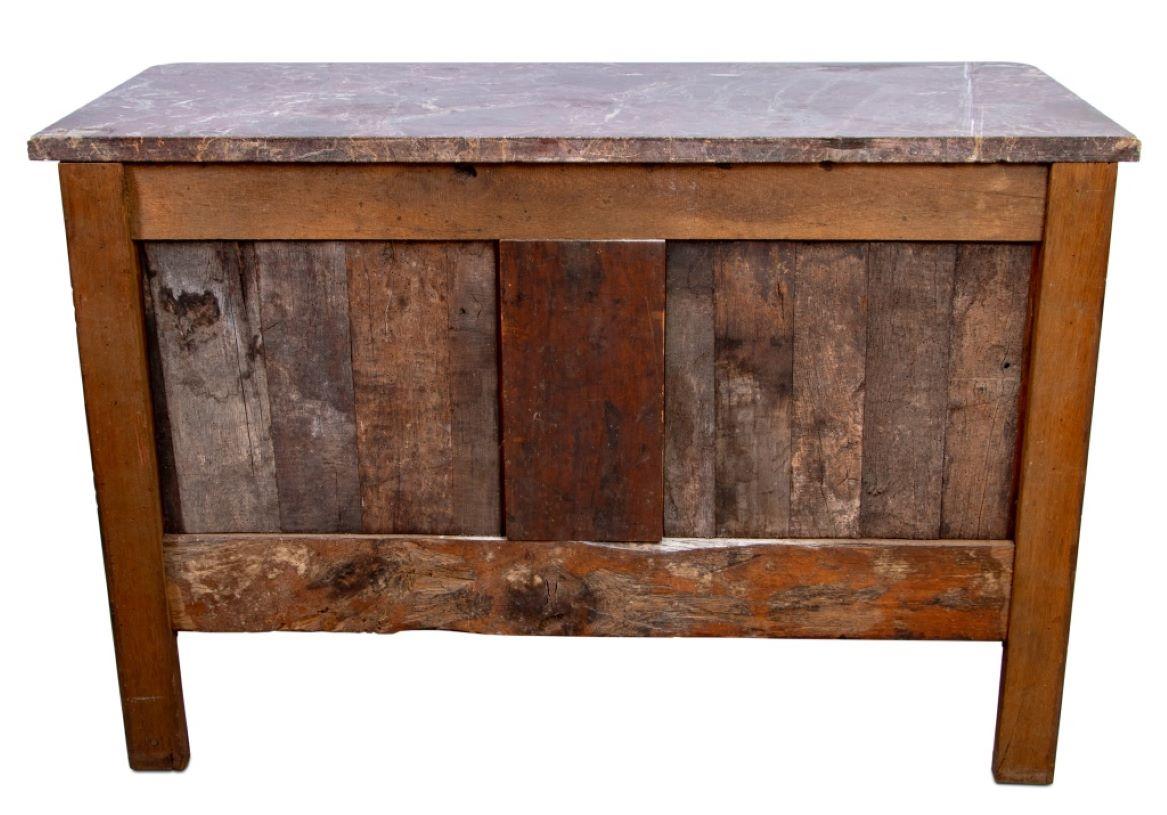 Louis XV Style Tulipwood Rouge Marble Top Commode For Sale 1