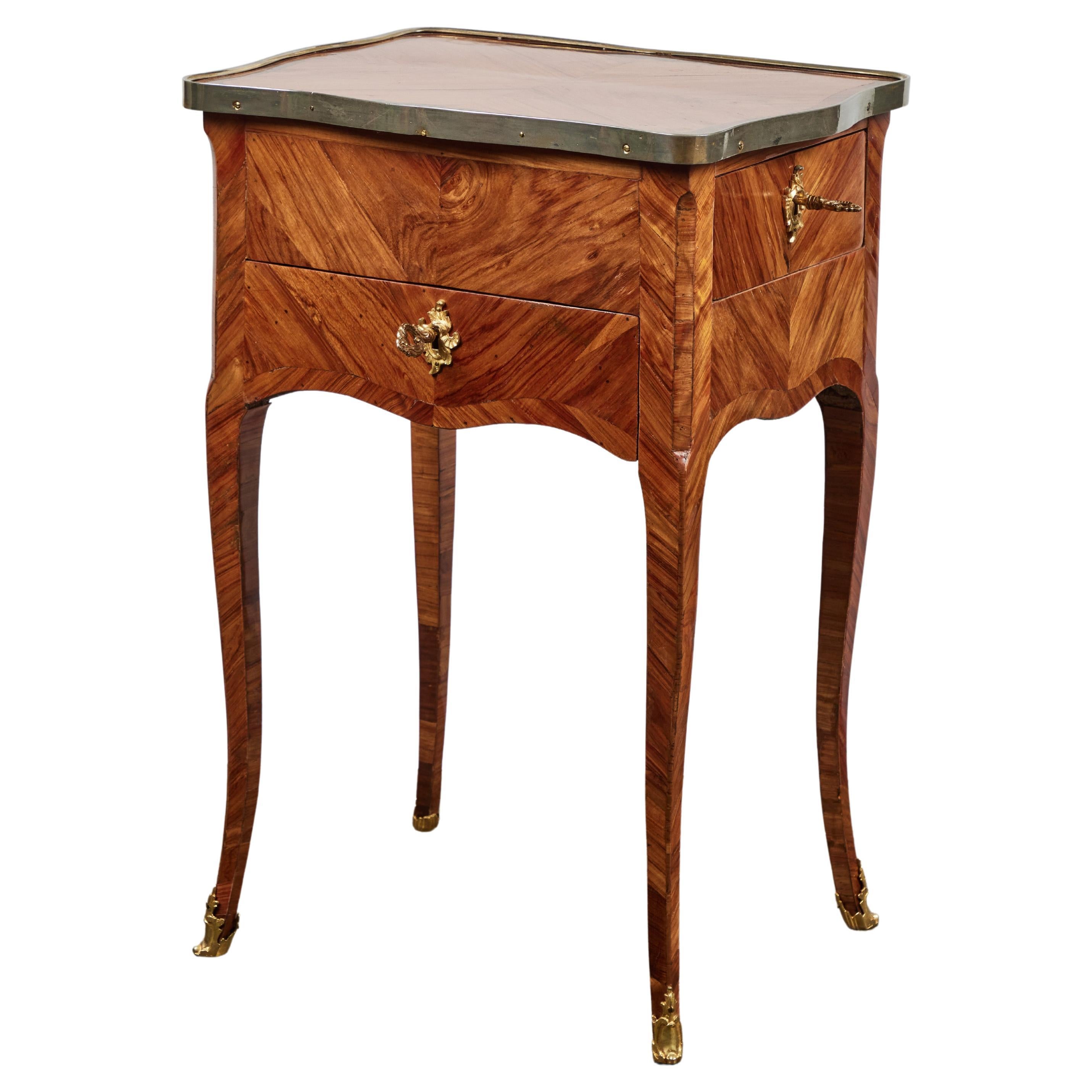 Louis XV Style Tulipwood Table For Sale