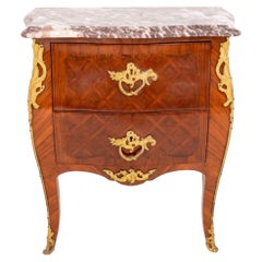 Louis XV Style Two Drawer Petite Commode