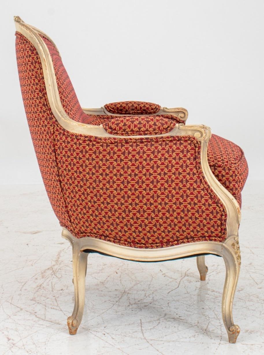 Louis XV Style Upholstered  Armchair For Sale 6