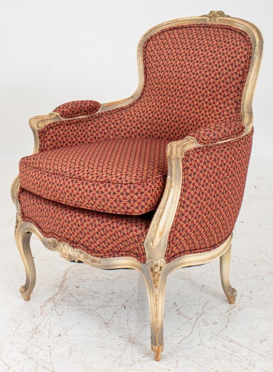 Louis XV Style Upholstered  Armchair For Sale 3