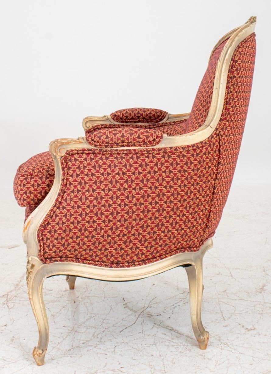 Louis XV Style Upholstered  Armchair For Sale 4