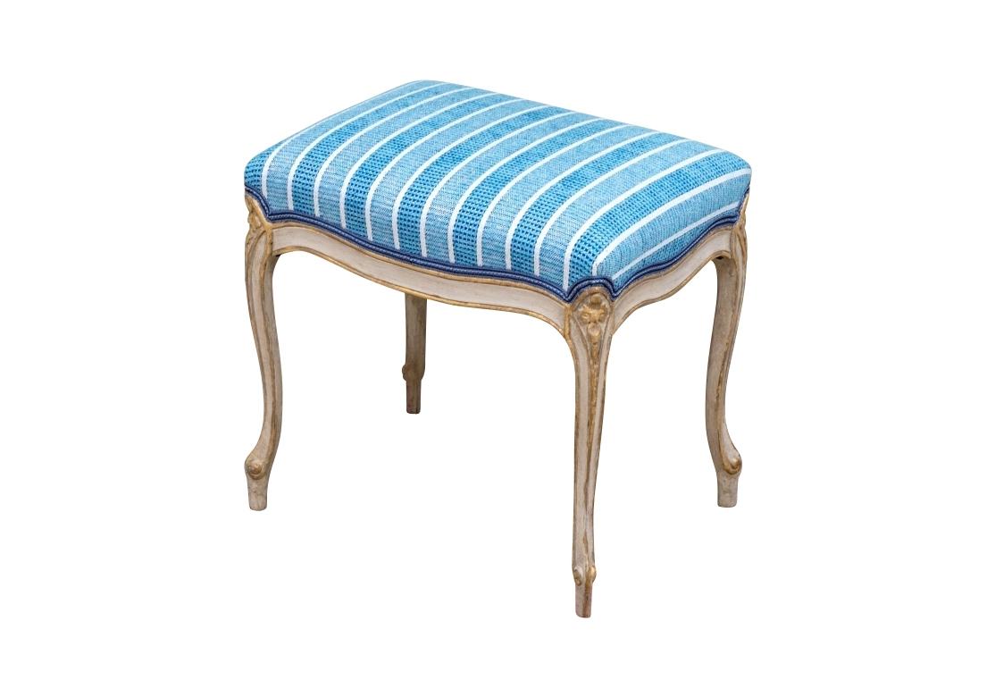 Louis XV Style Upholstered Bench For Sale 5