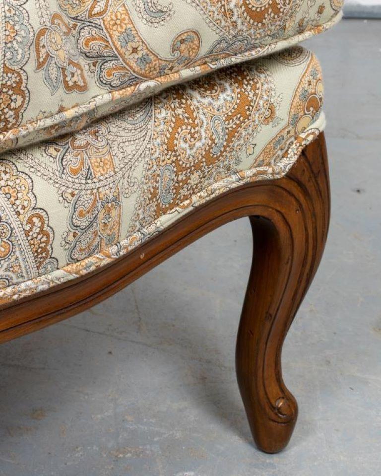 Louis XV Style Upholstered Bergere In Good Condition For Sale In New York, NY