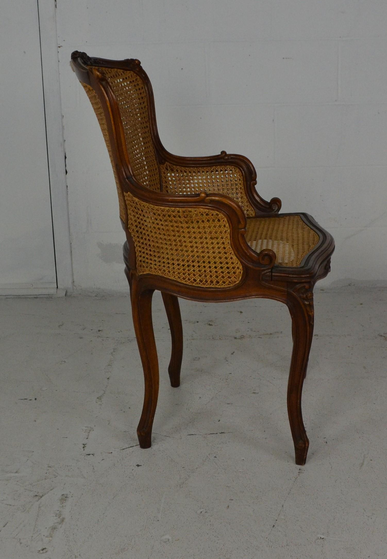 French Louis XV Style Vanity Chair