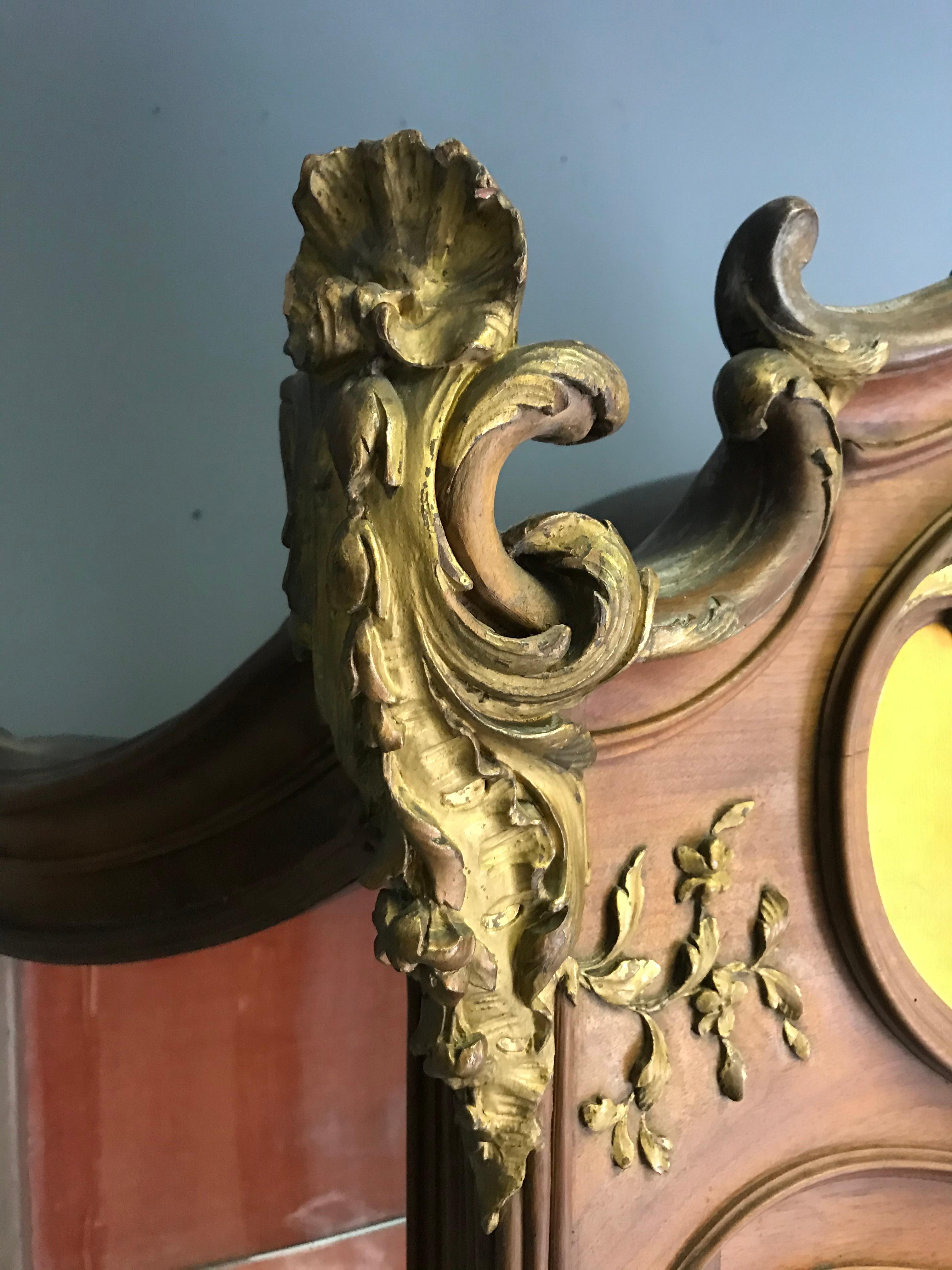 Louis XV Style Vitrine Vernis Martin 1890 lock signed by P. Keul Paris France For Sale 1
