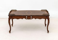 Louis XV Style Walnut and Satinwood Coffee Table