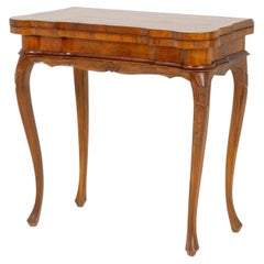Louis XV Style Walnut Lift Top Game Table