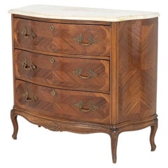 Louis XV Stil Nussbaum Parkett Kommode