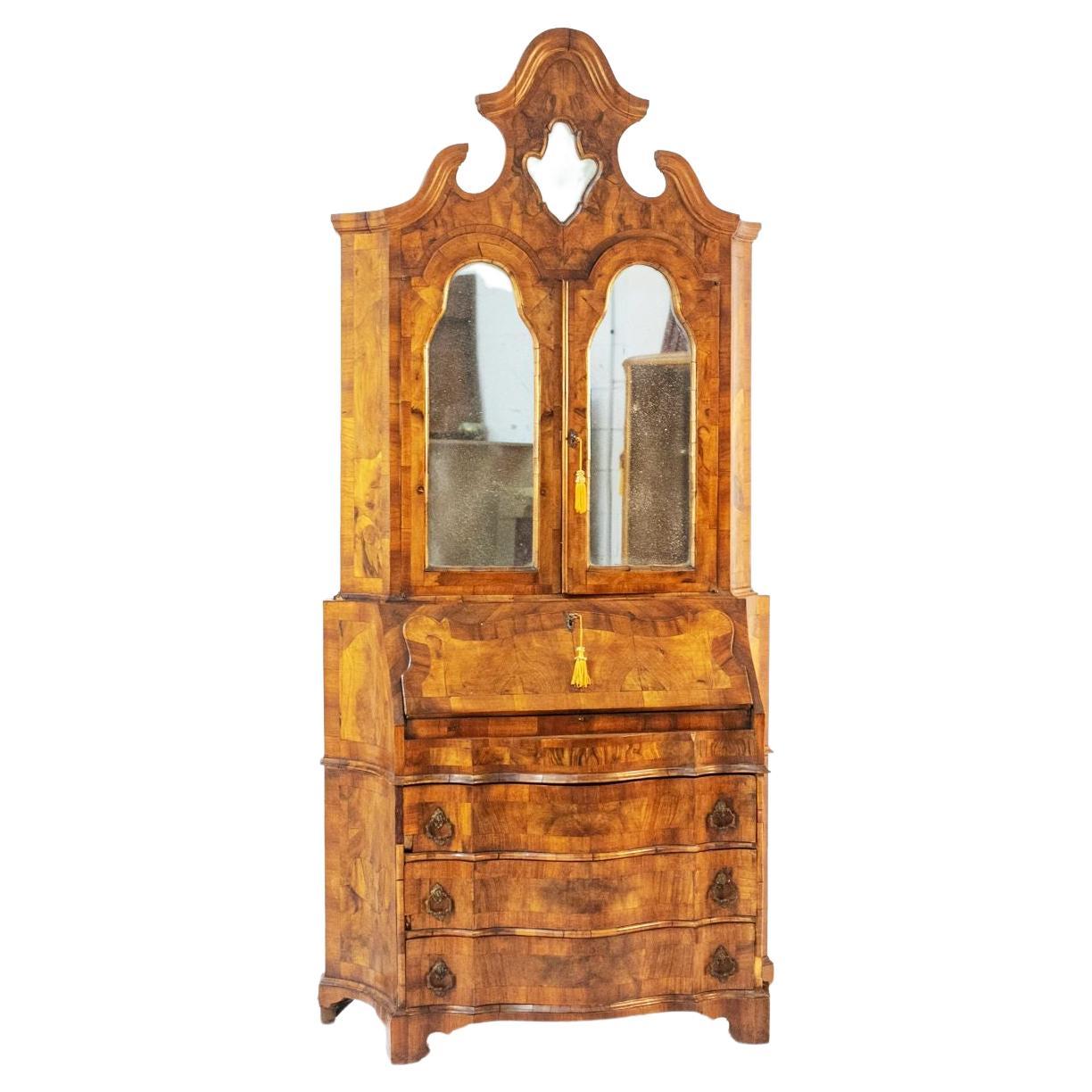 Louis XV Style Walnut Root Cabinet 19th Century For Sale