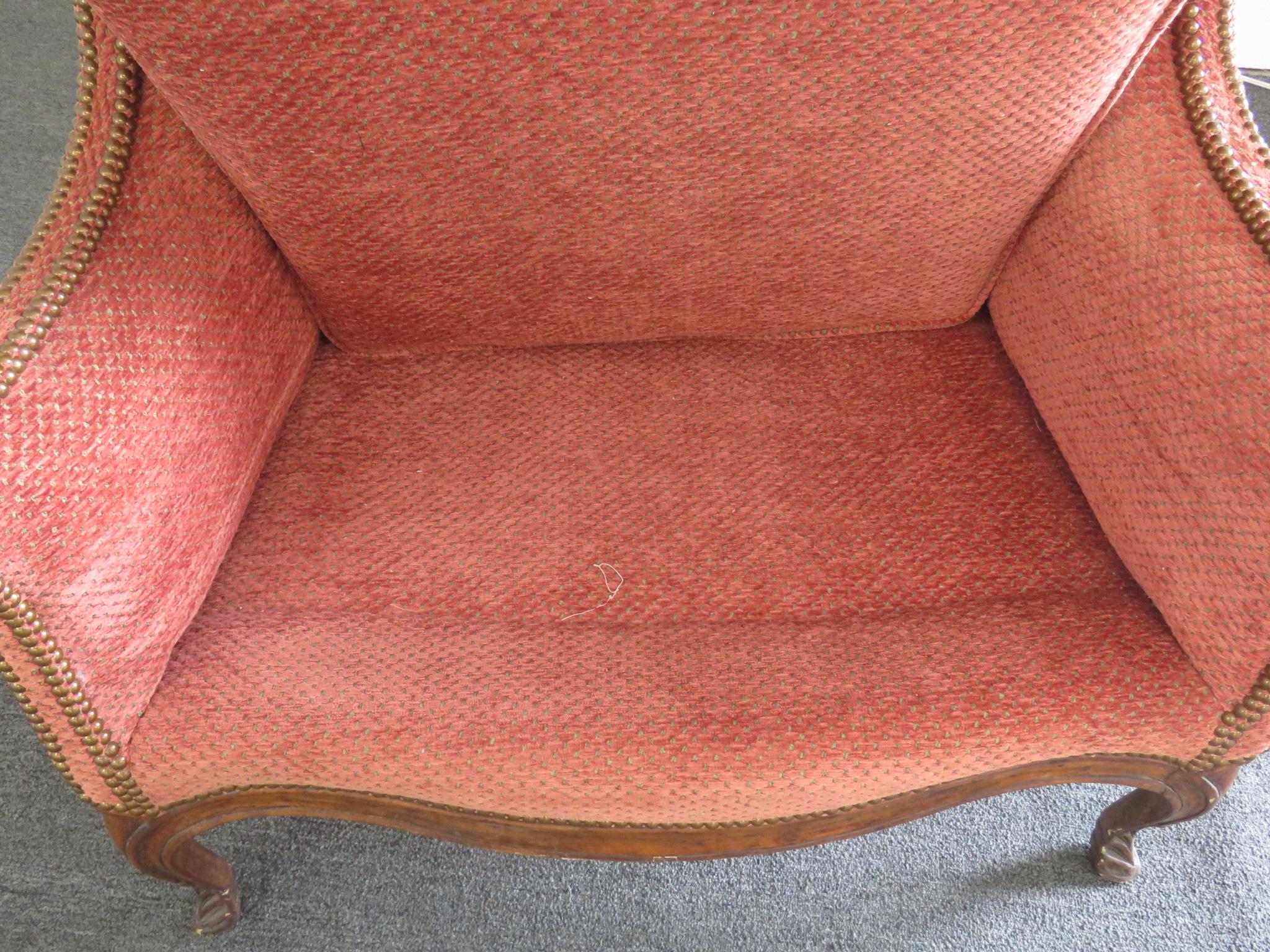 Louis XV Style Wing Chair In Good Condition In Swedesboro, NJ