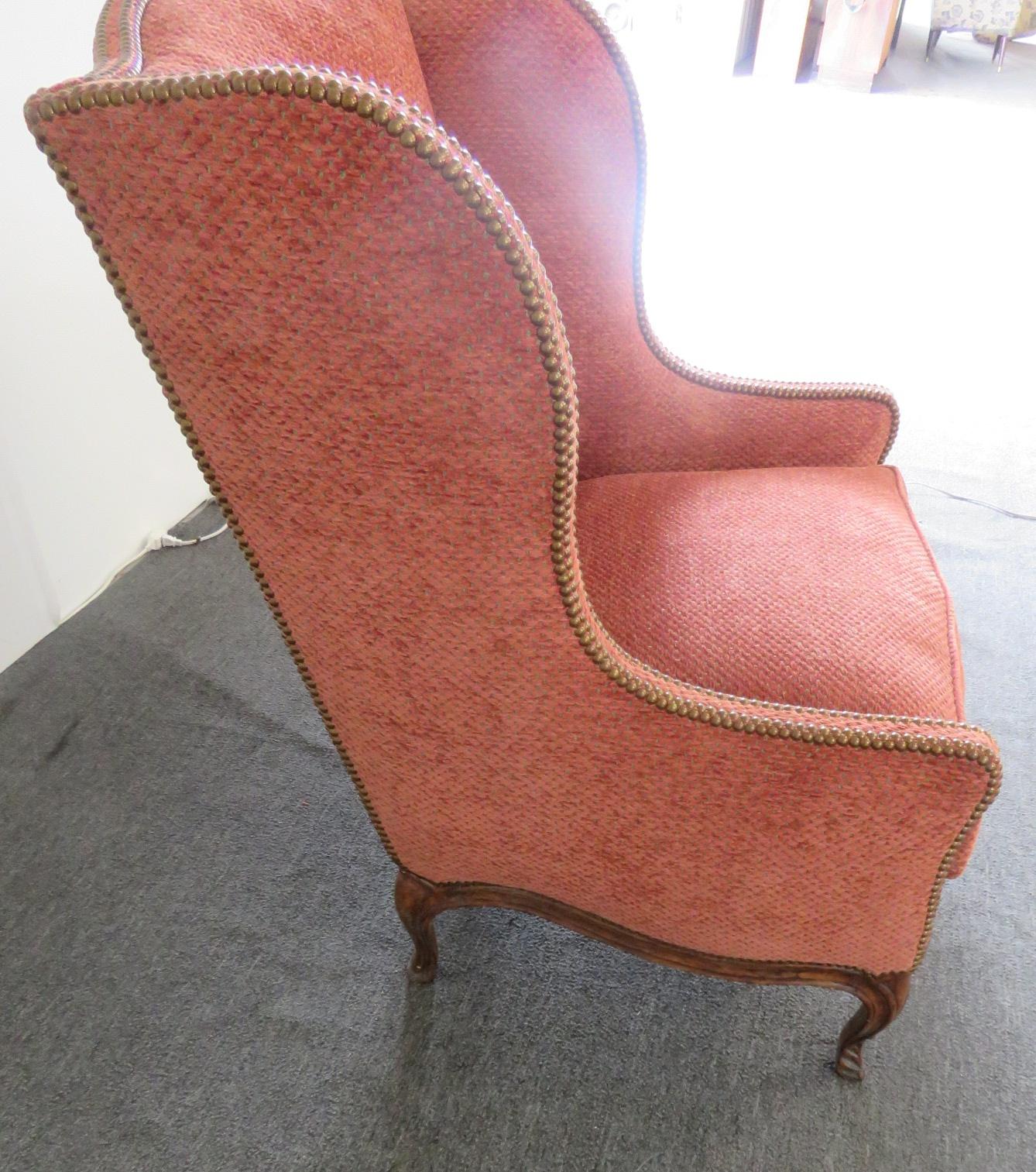 Louis XV Style Wing Chair 3