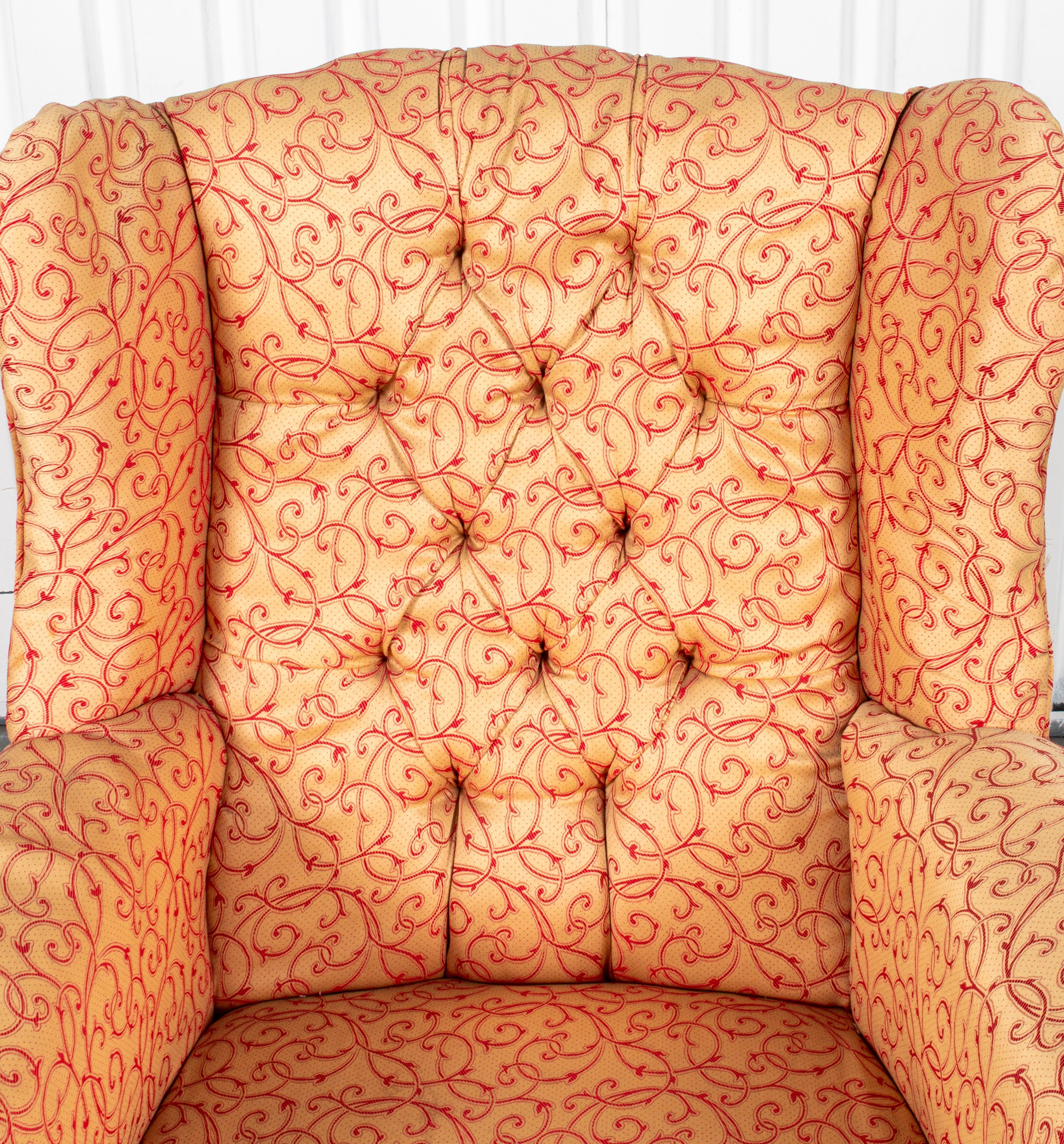 Louis XV Style Wingchair and Ottoman 3
