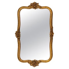 Louis XV Style Wood and Gilded Stucco Mirror