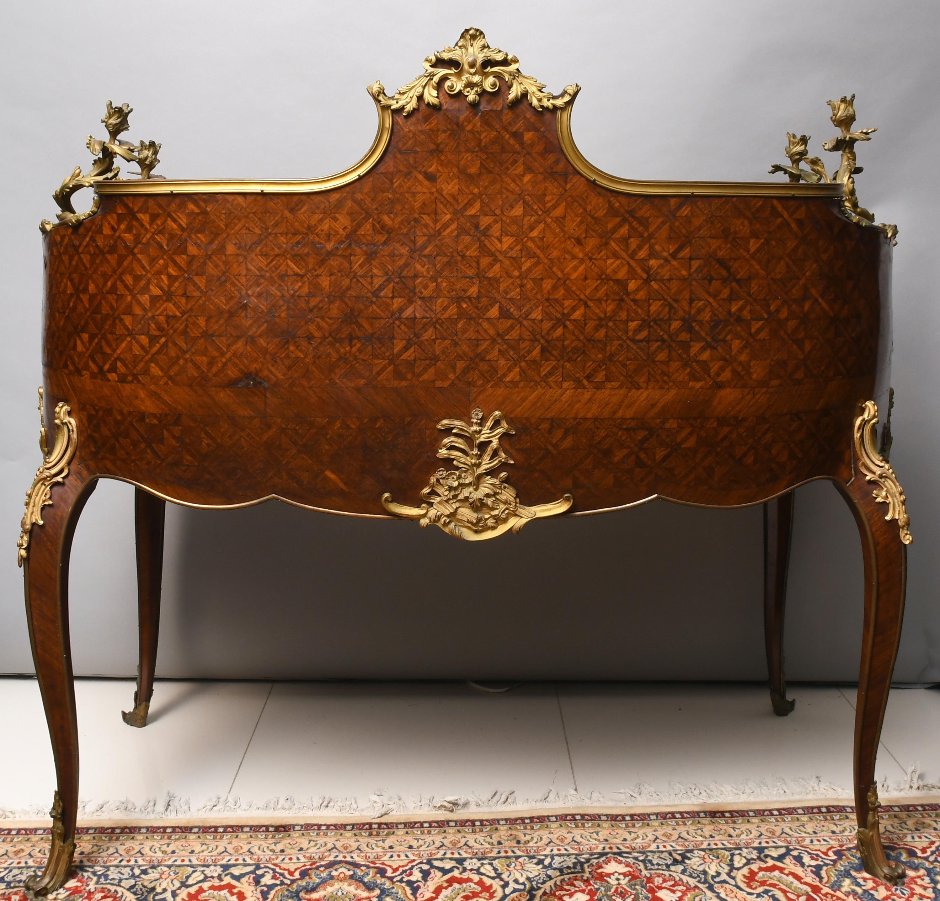 Unknown Louis XV Style Wood Parquetry Bronze Ormolu Mounted Bureau/Desk
