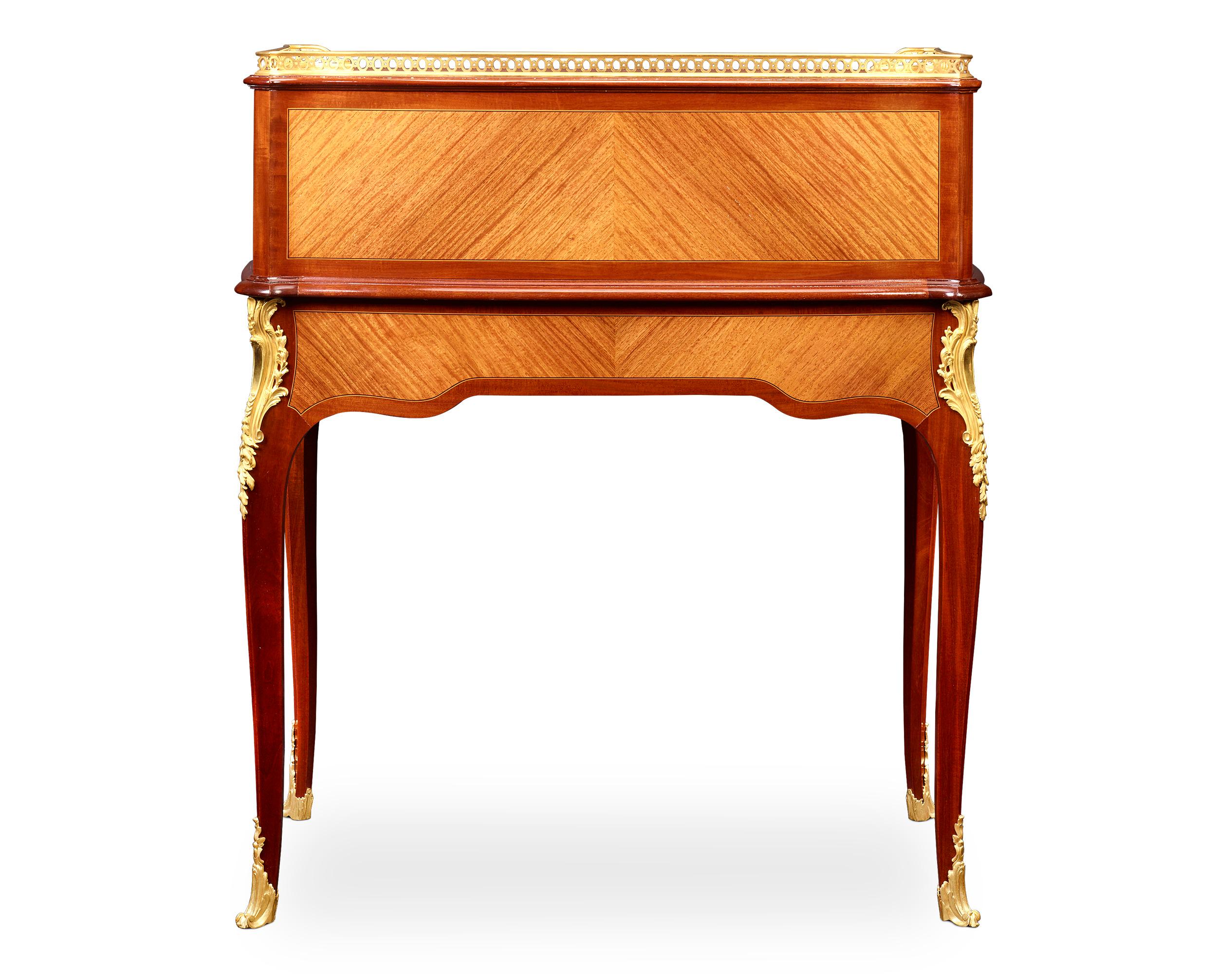 Bureau de style Louis XV par François Linke Excellent état - En vente à New Orleans, LA