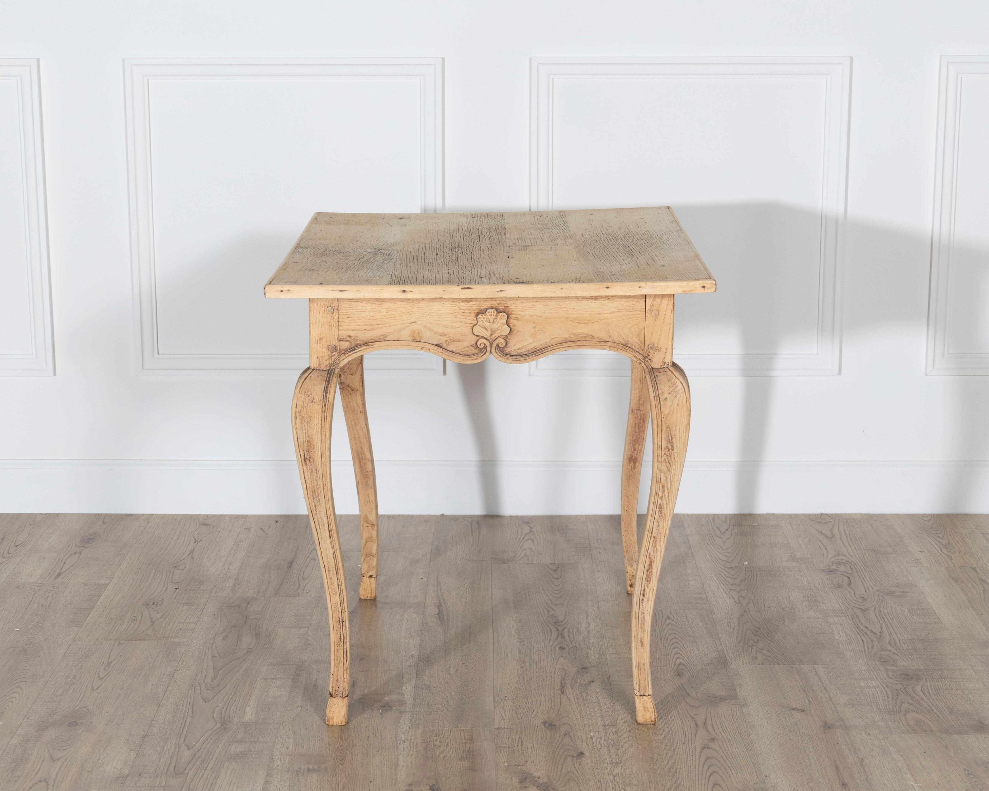 Table à écrire de style Louis XV en Oak Oak naturel, 19ème siècle en vente 1