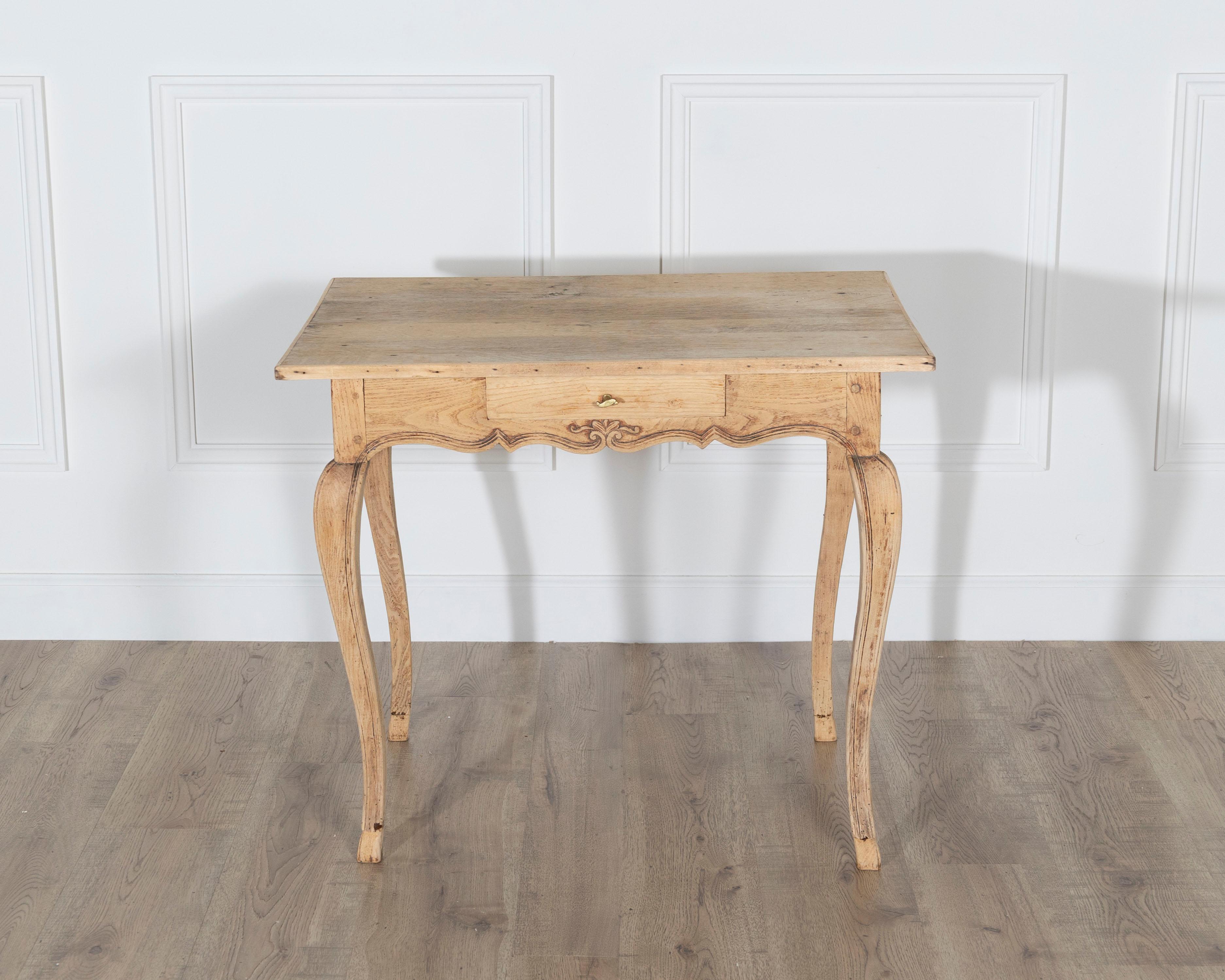 Table à écrire de style Louis XV en Oak Oak naturel, 19ème siècle en vente 3