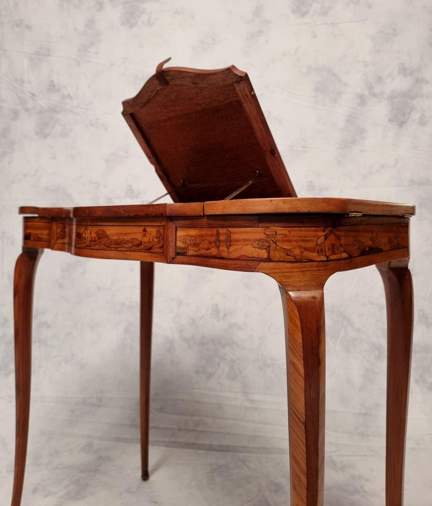 Français Table à écrire de style Louis XV, bois de rose, XIXe siècle en vente