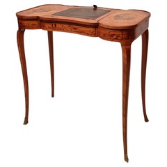 Used Louis XV Style Writing Table, Rosewood, 19th