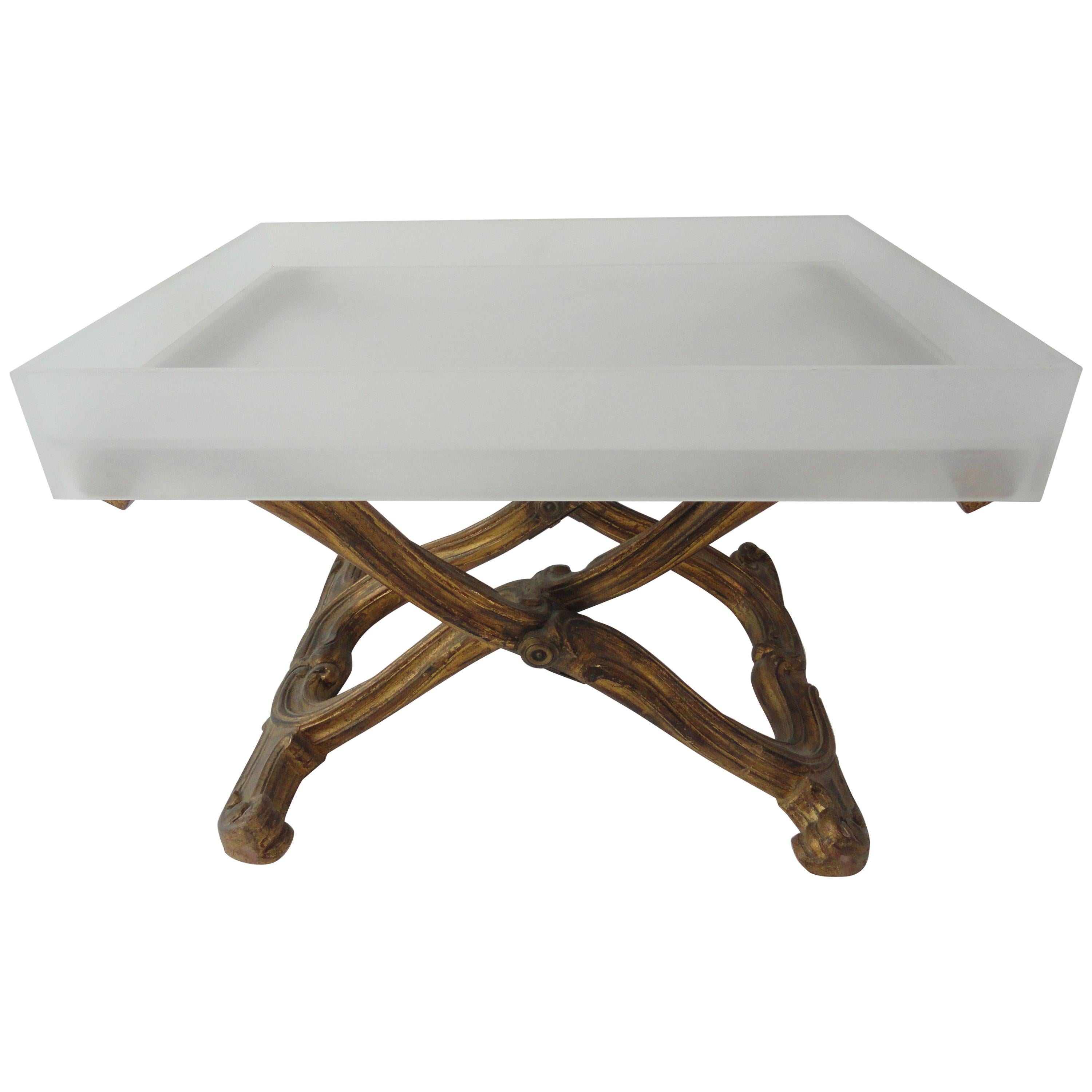 Louis XV-Style X-Base Table For Sale