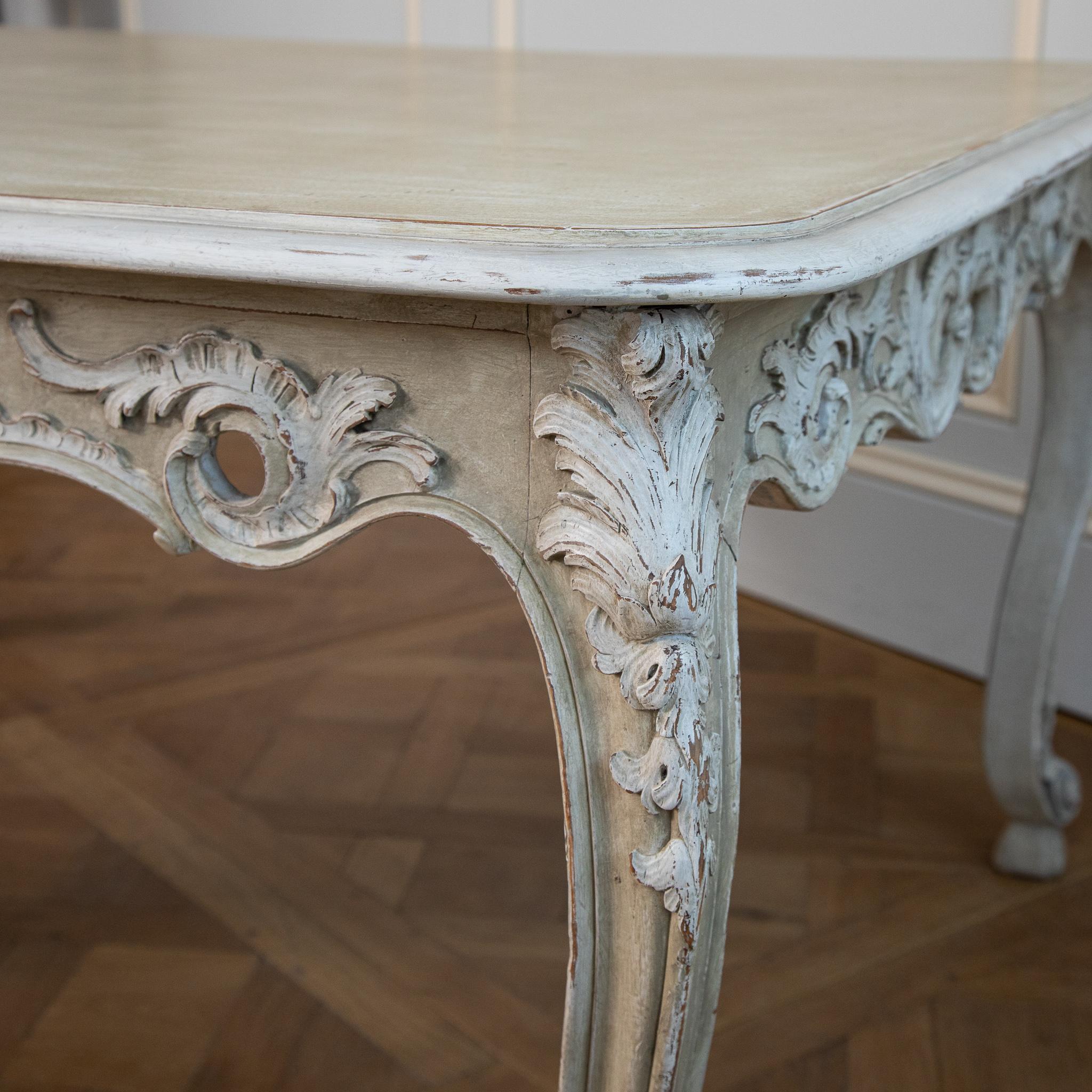 Wood Louis XV  table For Sale